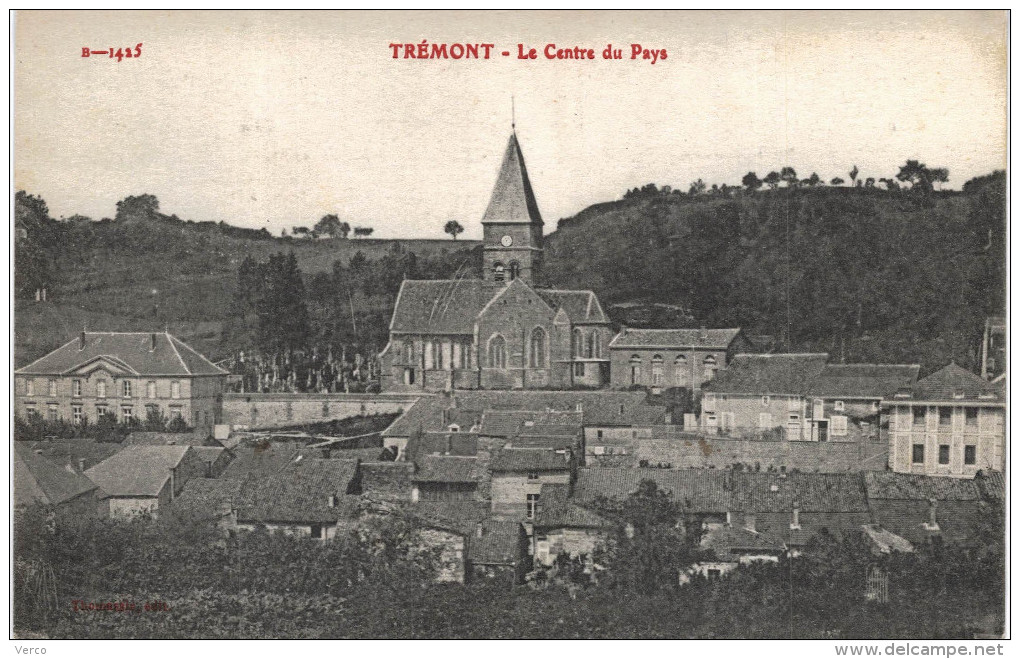 Carte Postale Ancienne de TREMONT sur SAULX