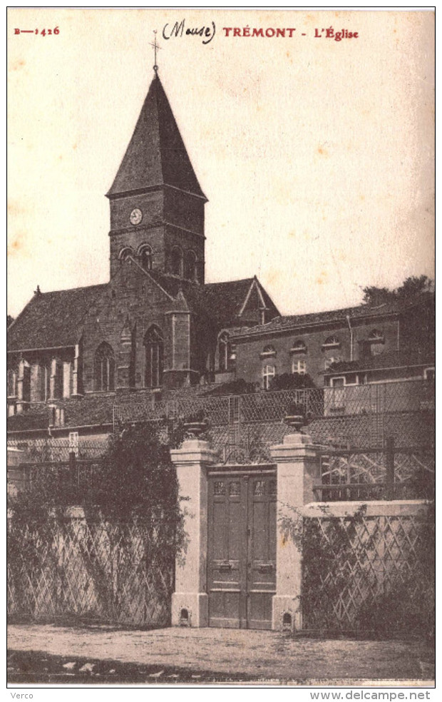 Carte Postale Ancienne de TREMONT sur SAULX