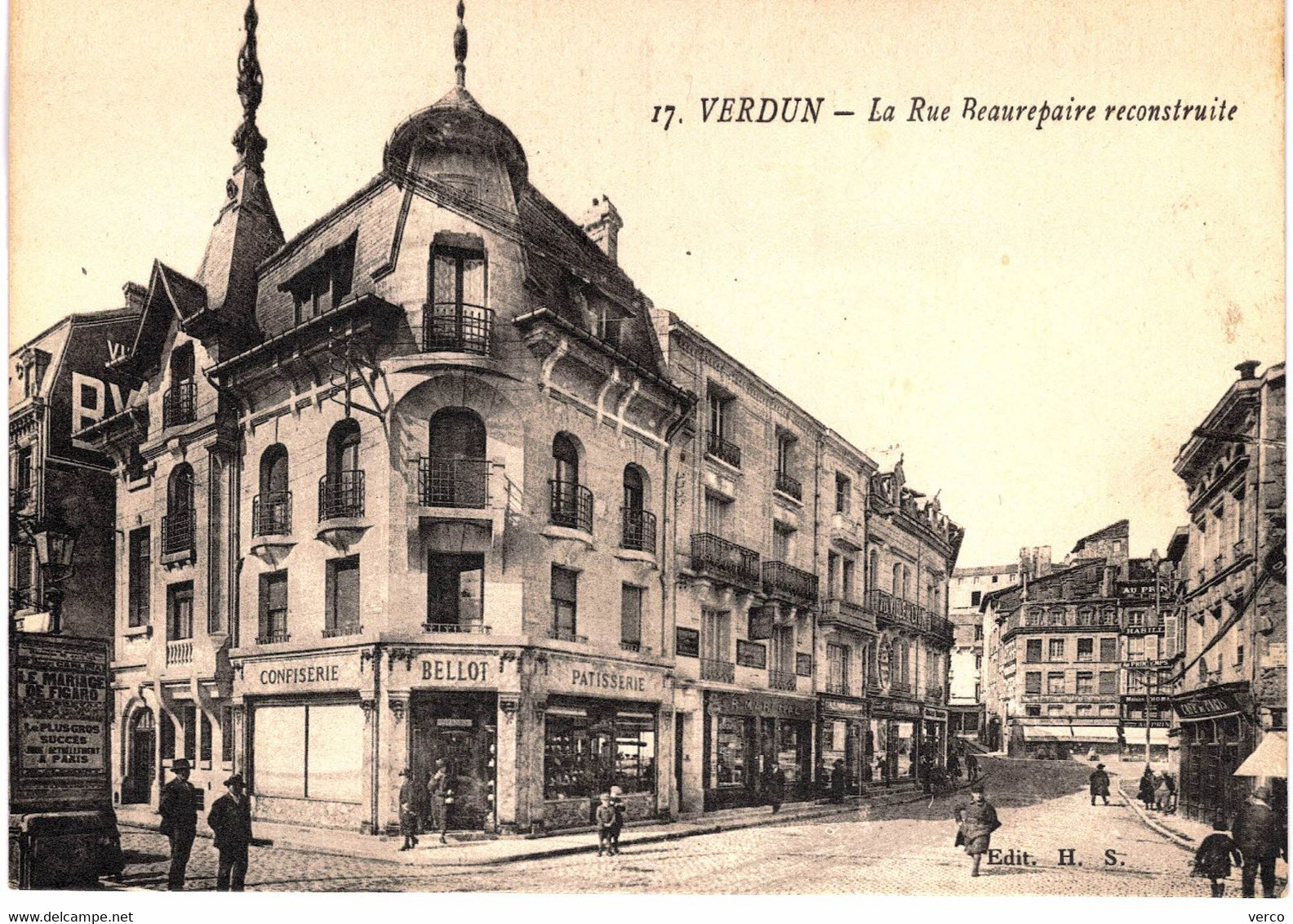 Carte POSTALE  Ancienne  de VERDUN - Rue Beaurepaire reconstruite