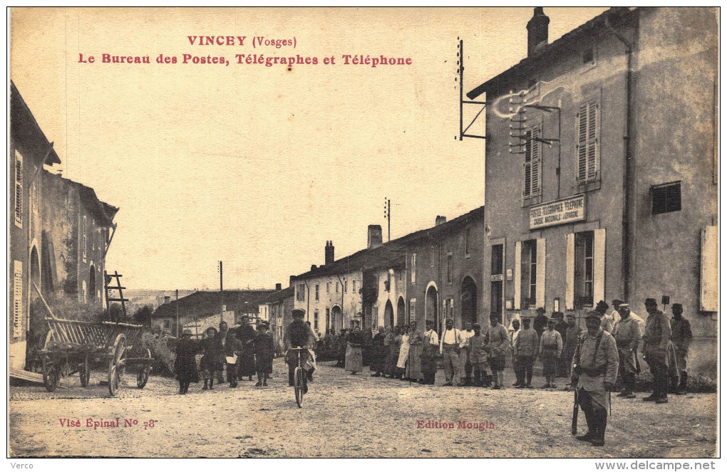 Carte Postale Ancienne de VINCEY