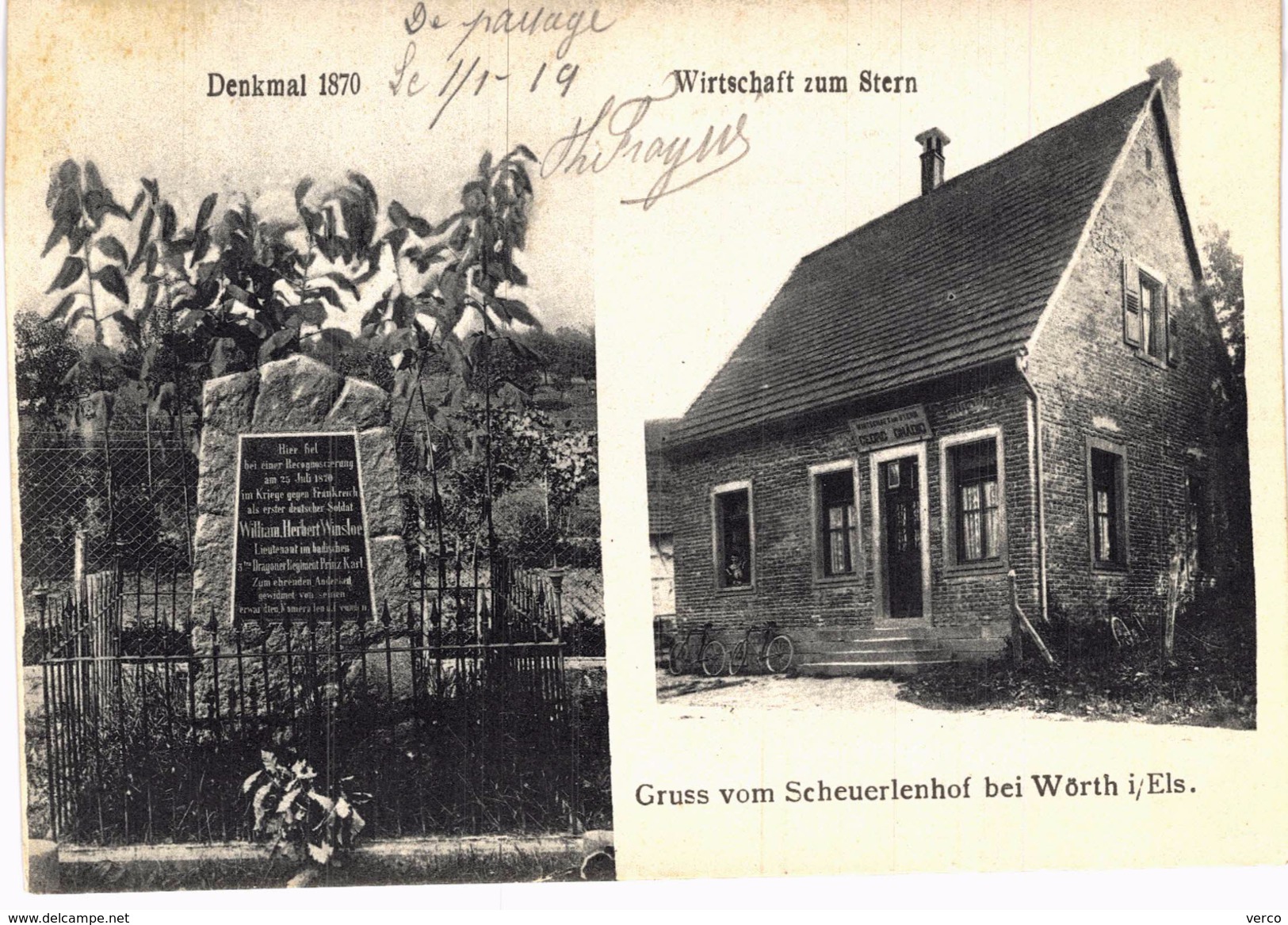 Carte postale ancienne de WÖRTH