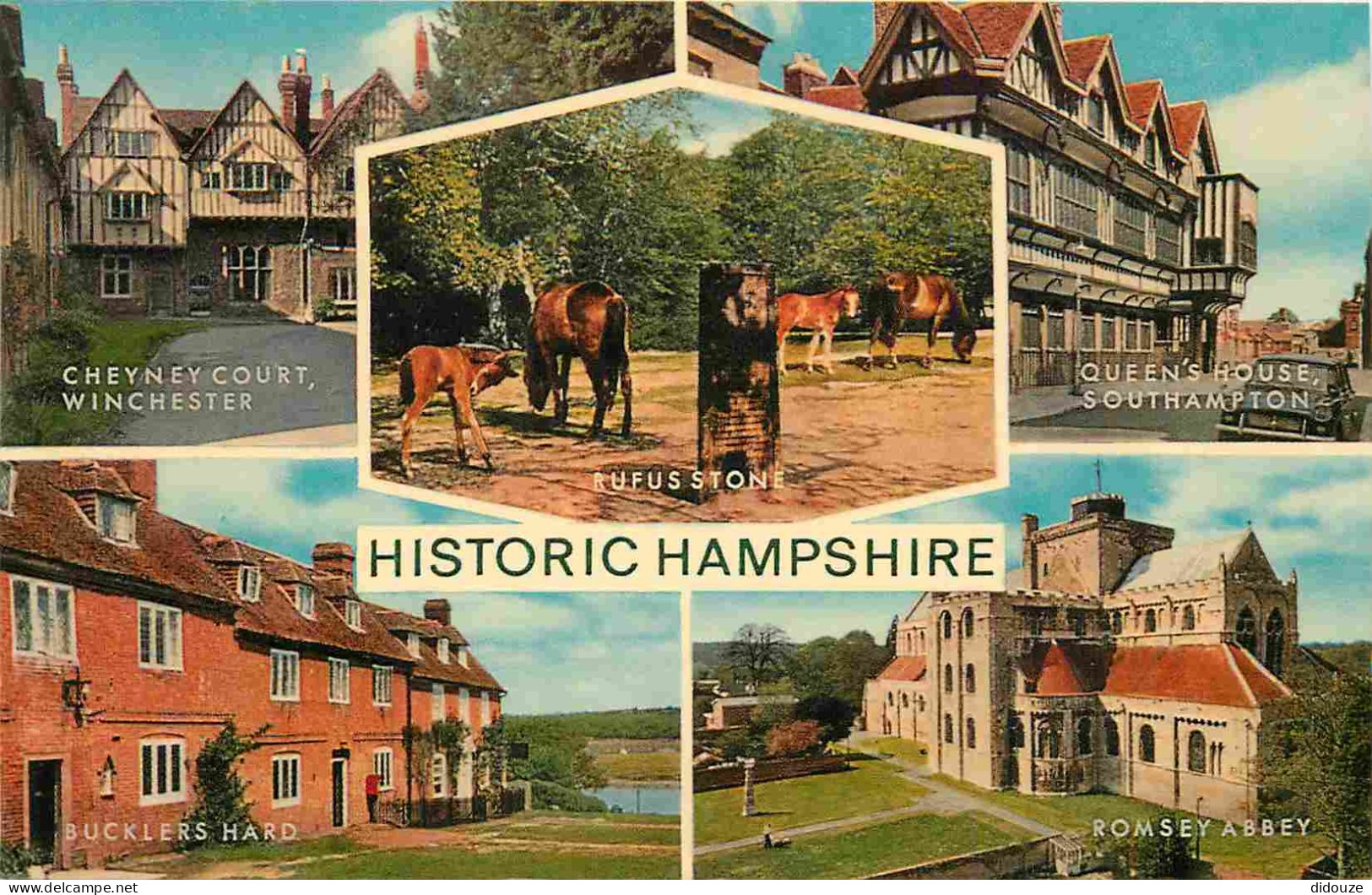 Carte Postale - Angleterre - Hampshire - Historic Hampshire - Multivues - Hampshire - England - Royaume Uni - UK - Unite