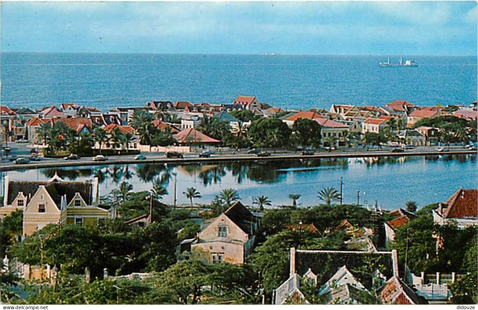 Carte Postale - Antilles - Antilles Neérlandaises - Netherlands Antilles - Curaçao - View from Ararat Hill overlooking d