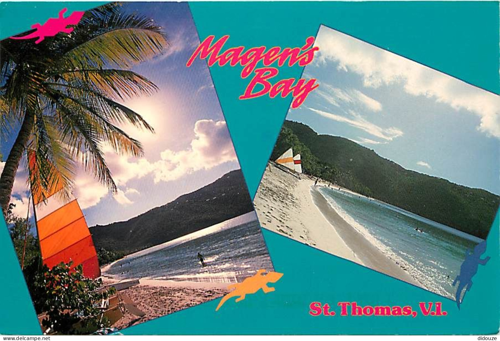 Carte Postale - Antilles - Iles Vierges Américaines - U S Virgin Islands - St Thomas - Magen's Bay Beach - Multivues - C