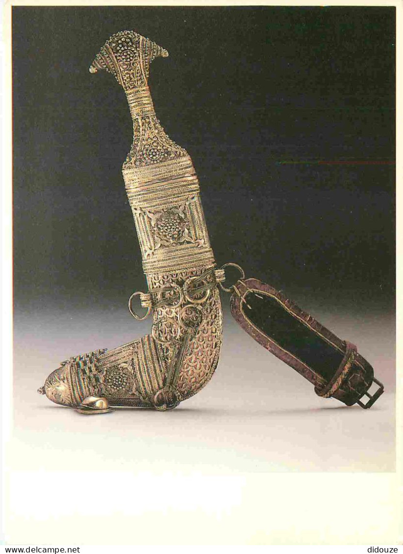Carte Postale - Arabie Saoudite - Ad-diriyah - Djambia dolk van verguld zilver 18e eeuw saoedi arabië - Art Antiquité -