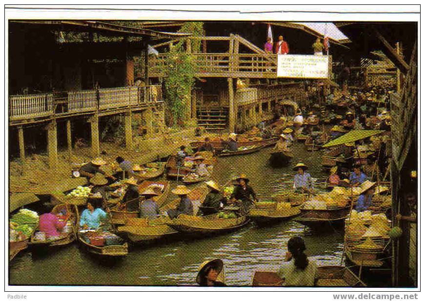 Carte Postale Asie Thailande  Damnersaduak loating Market Rajburi Province Thailand