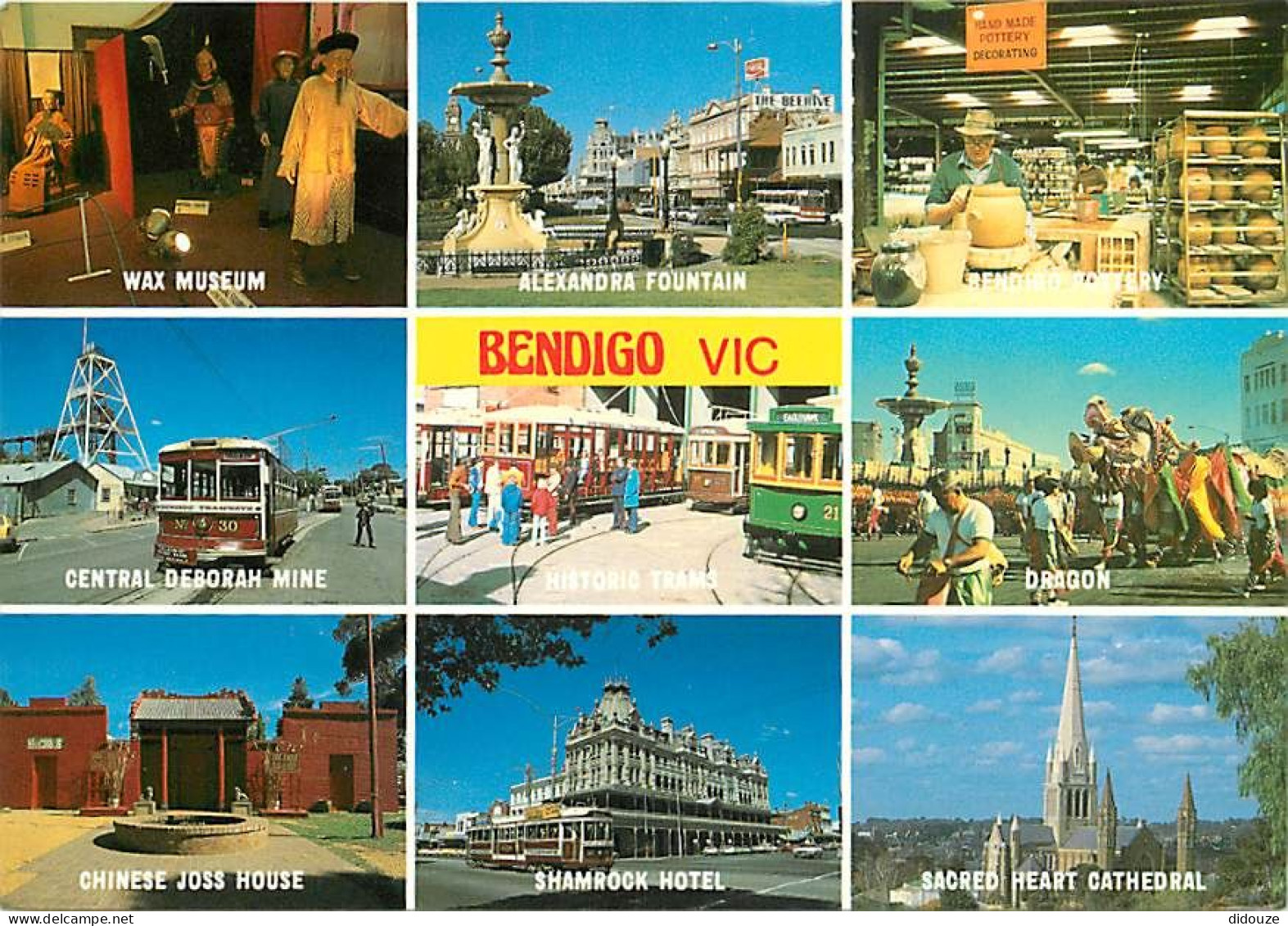 Carte Postale - Australie - Australia - Bendigo - Multivues - Tramway - CPM - Voir Scans Recto-Verso - Poscard - Carta P