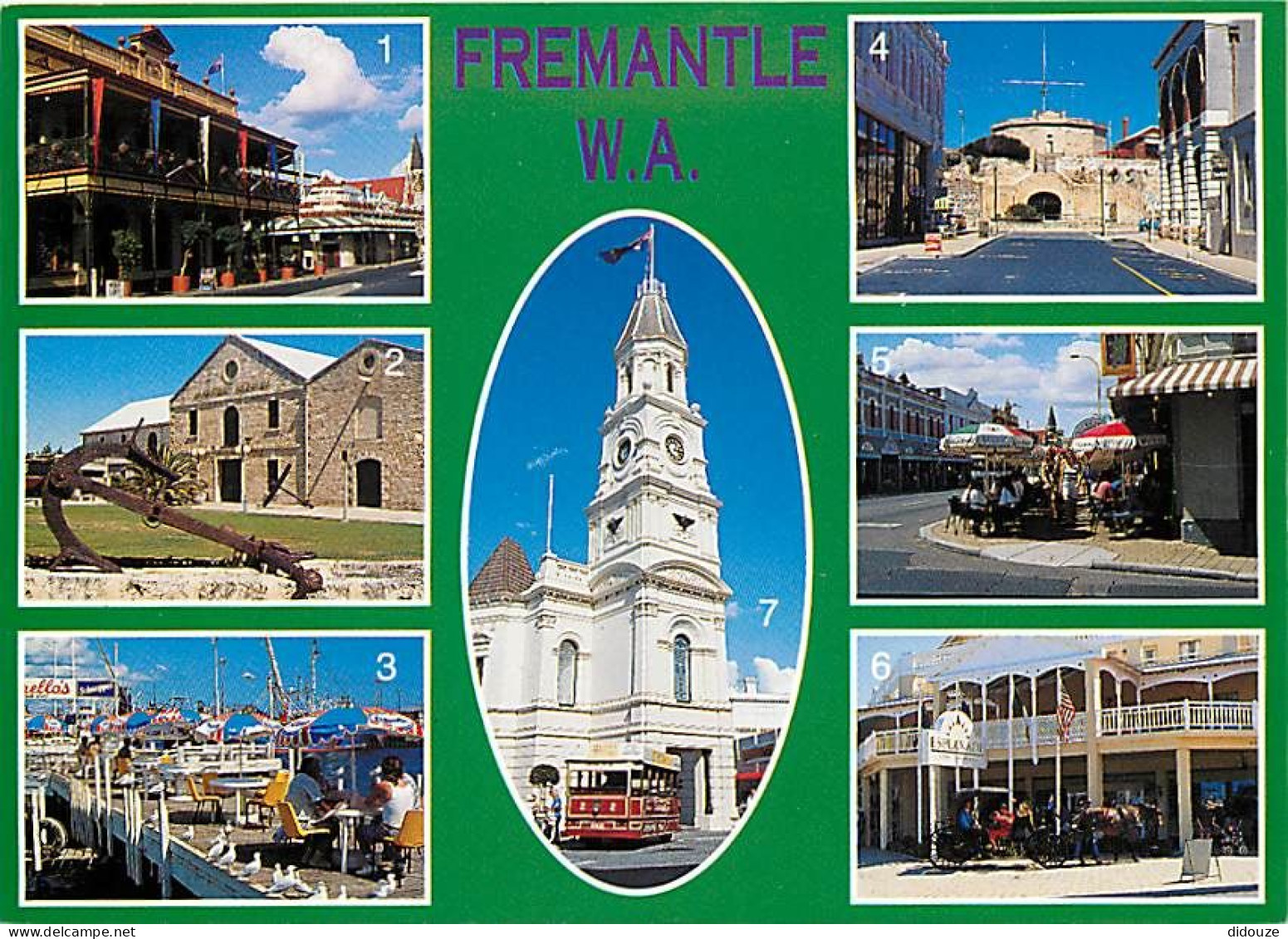 Carte Postale - Australie - Australia - Fremantle - Multivues - Tramway - CPM - Voir Scans Recto-Verso - Poscard - Carta