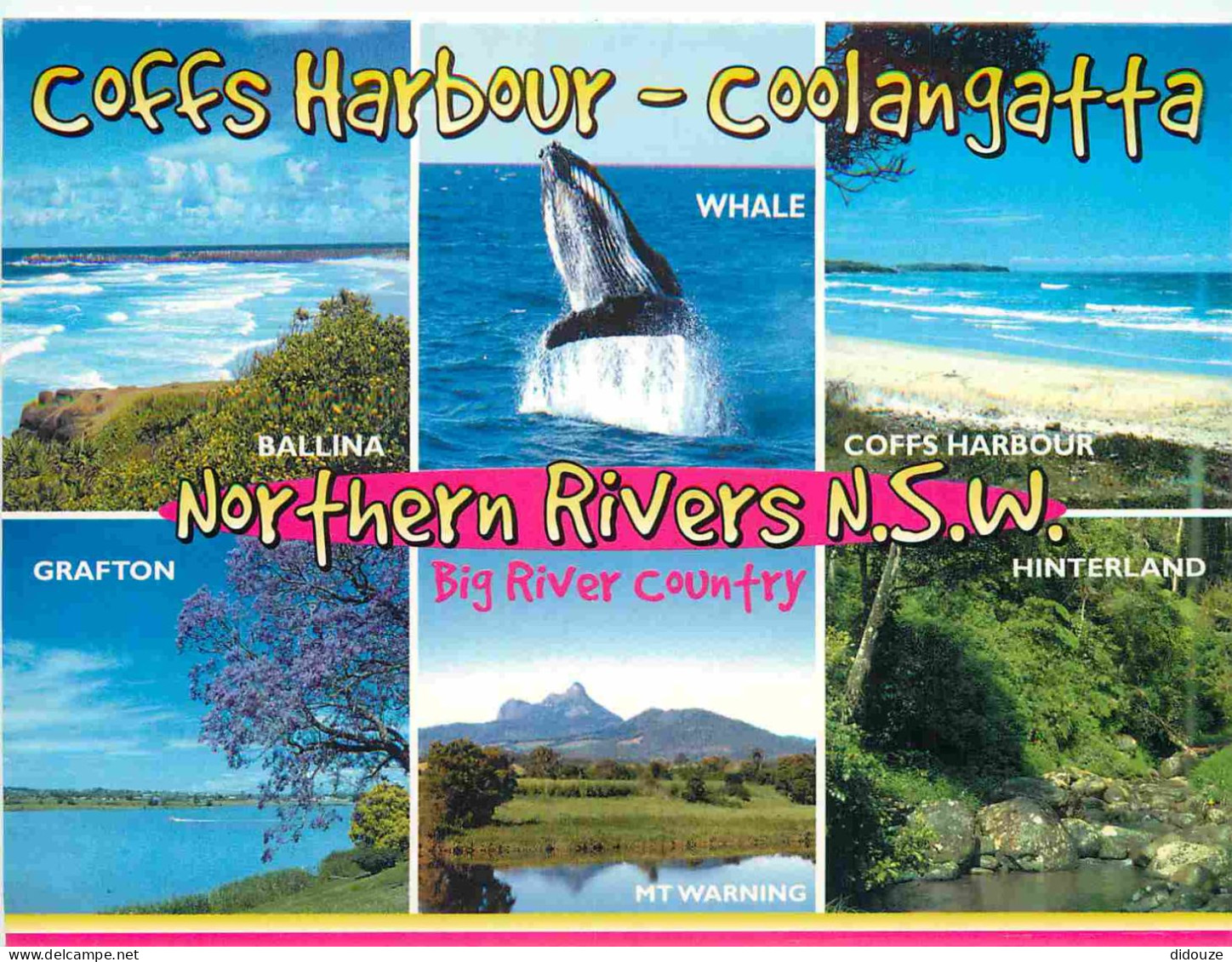Carte Postale - Australie - Coolangatta - Coffs Harbour - Multivues - Scenic delights of the region feature hinterland r