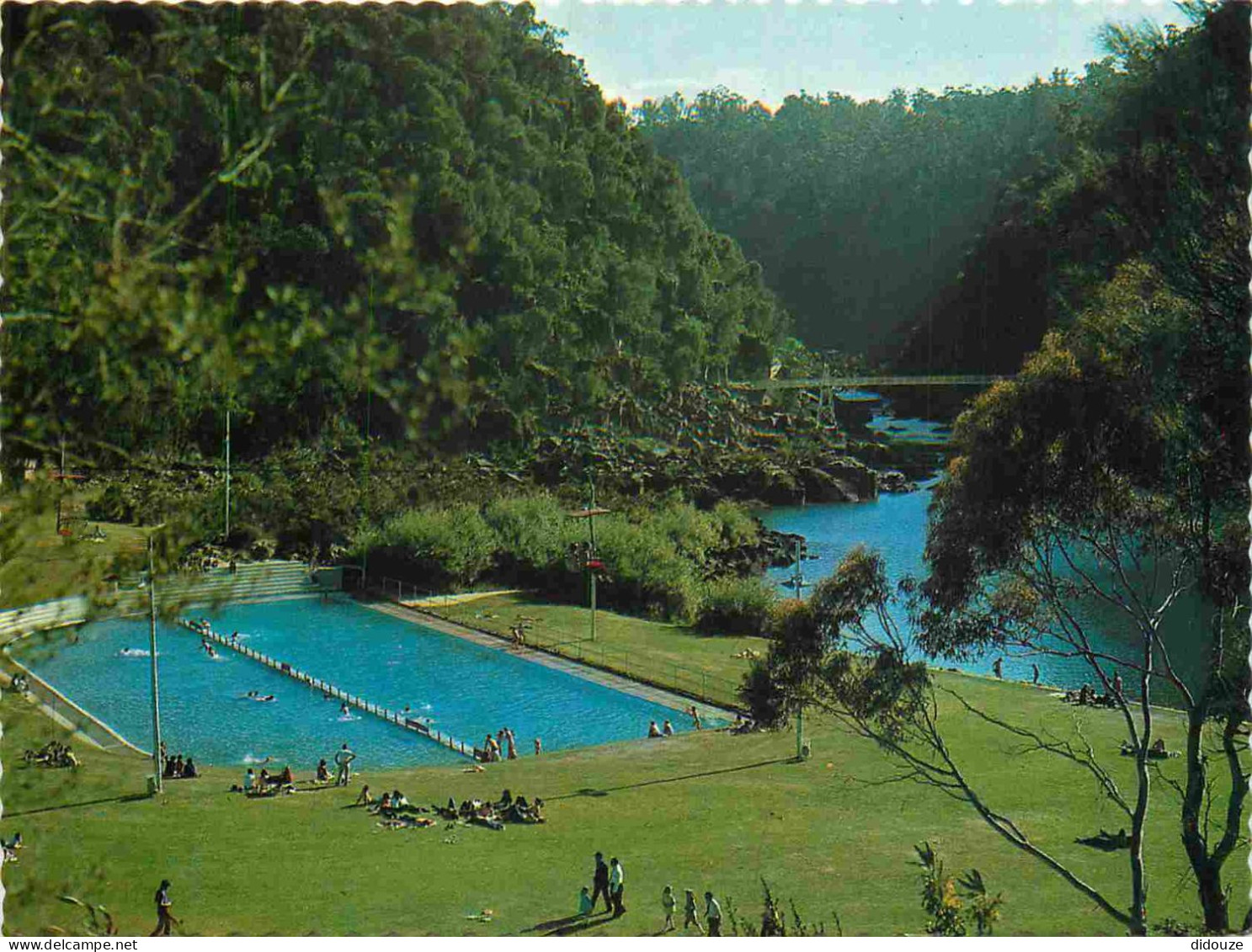 Carte Postale - Australie - Launceston - The first Basin Reserve in Cataract Gorge showing the chairlift This is the lar