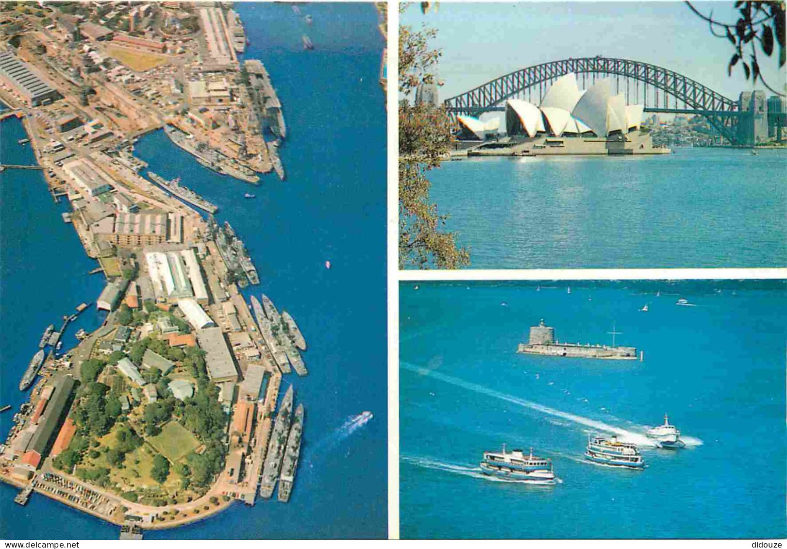 Carte Postale - Australie - Sydney - Multivues - Scenes of Sydney HMA Naval Dockyard Garden Island The Sydney Opera Hous
