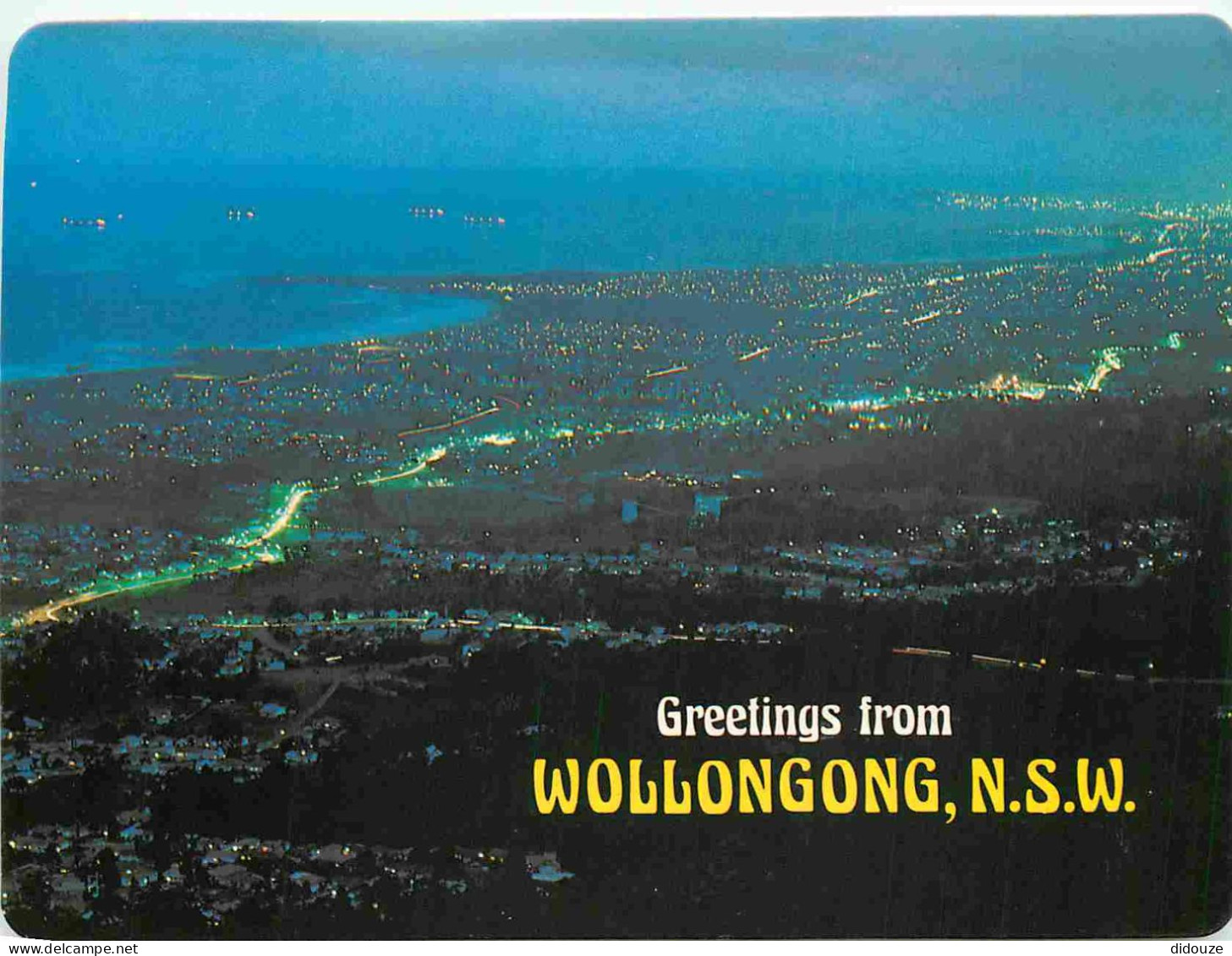 Carte Postale - Australie - Wollongong - The view from Sublime Point looking south towards Port Kembla as evening approa