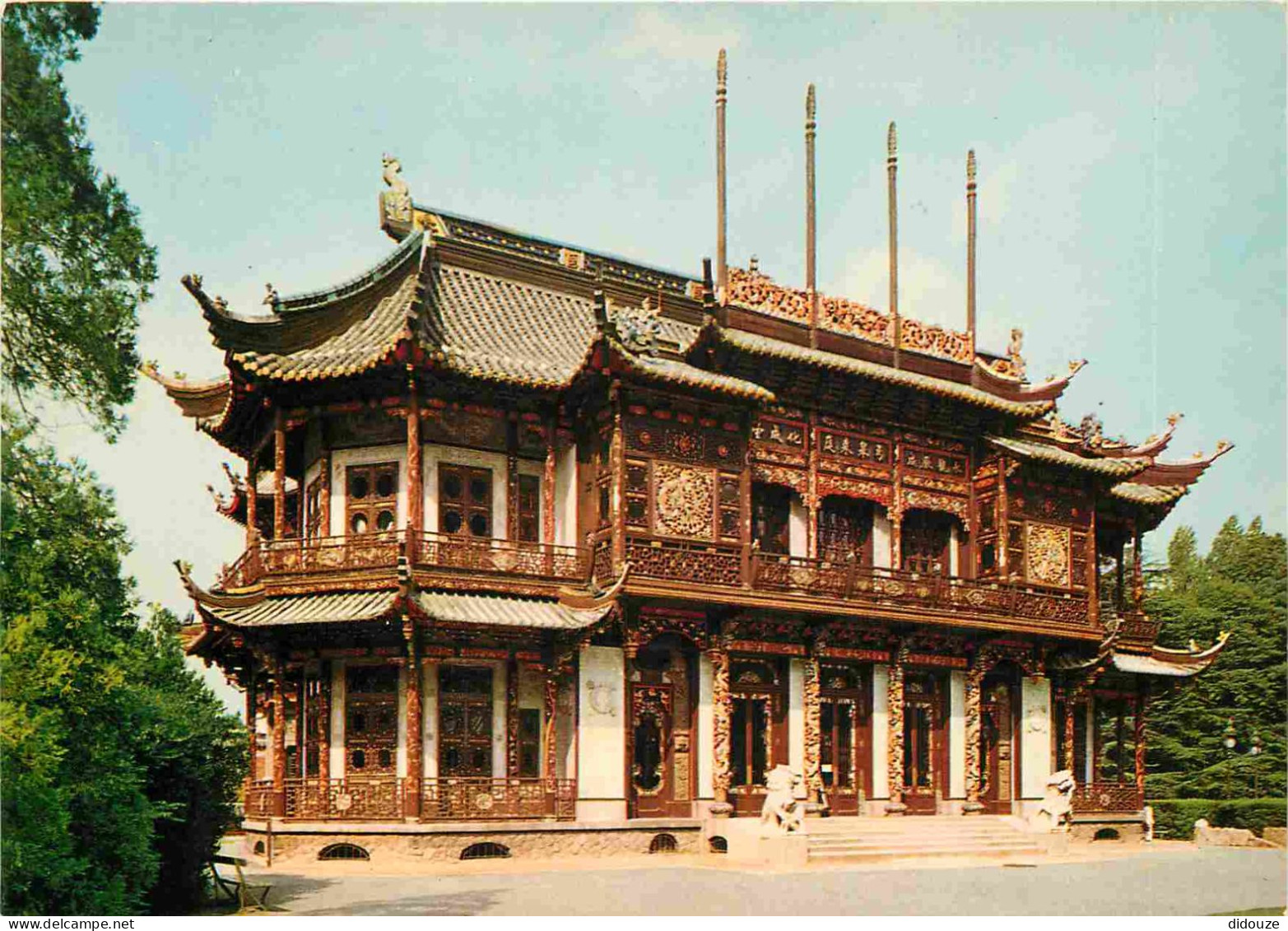 Carte Postale - Belgique - Bruxelles - Le Pavillon Chinois provenant de l'Exposition de Paris 1900 fut acheté par le Roi
