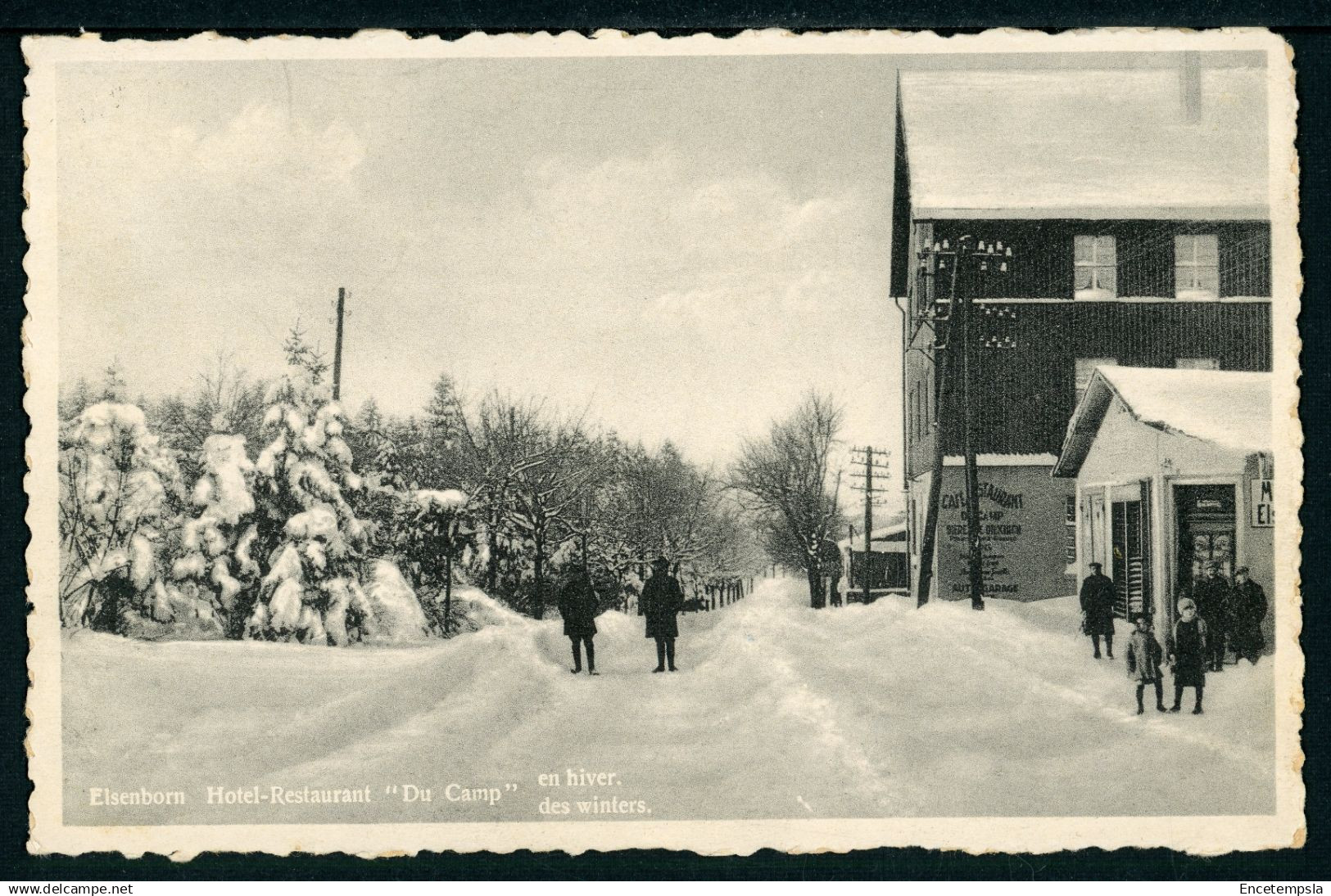 Carte Postale - Belgique - Elsenborn - Hôtel Restaurant "Du Camp" en Hiver (CP26555)