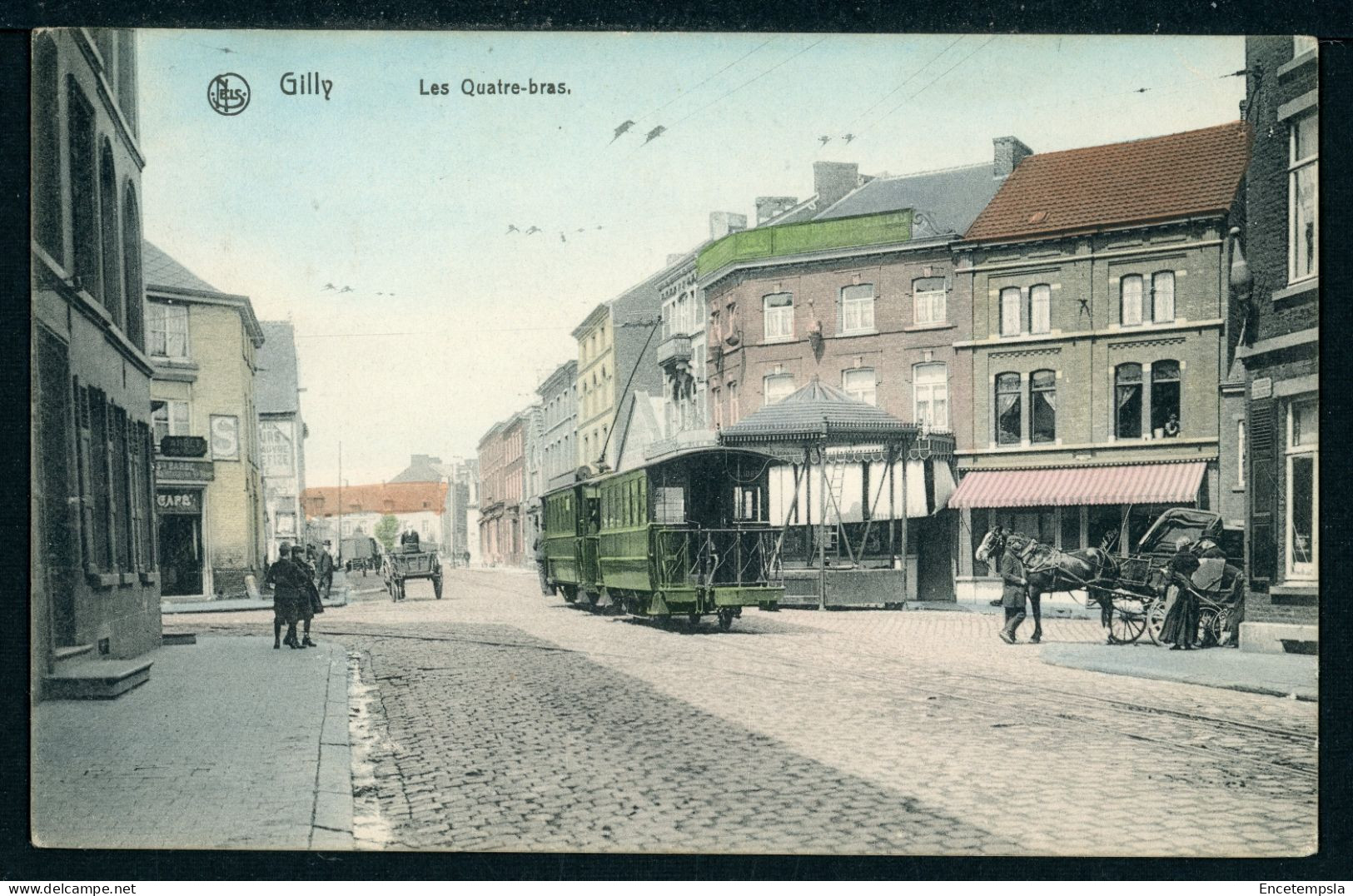 Carte Postale - Belgique - Gilly - Les Quatre-bras - Tram (CP26993OK)