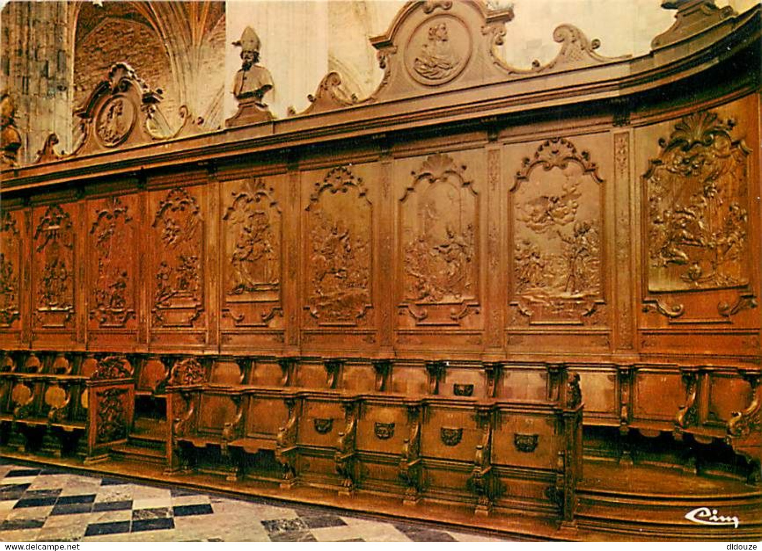 Carte Postale - Belgique - Saint Hubert - Intérieur de la Basilique - Stalles - Vie de Saint Hubert - Carte Neuve - CPM