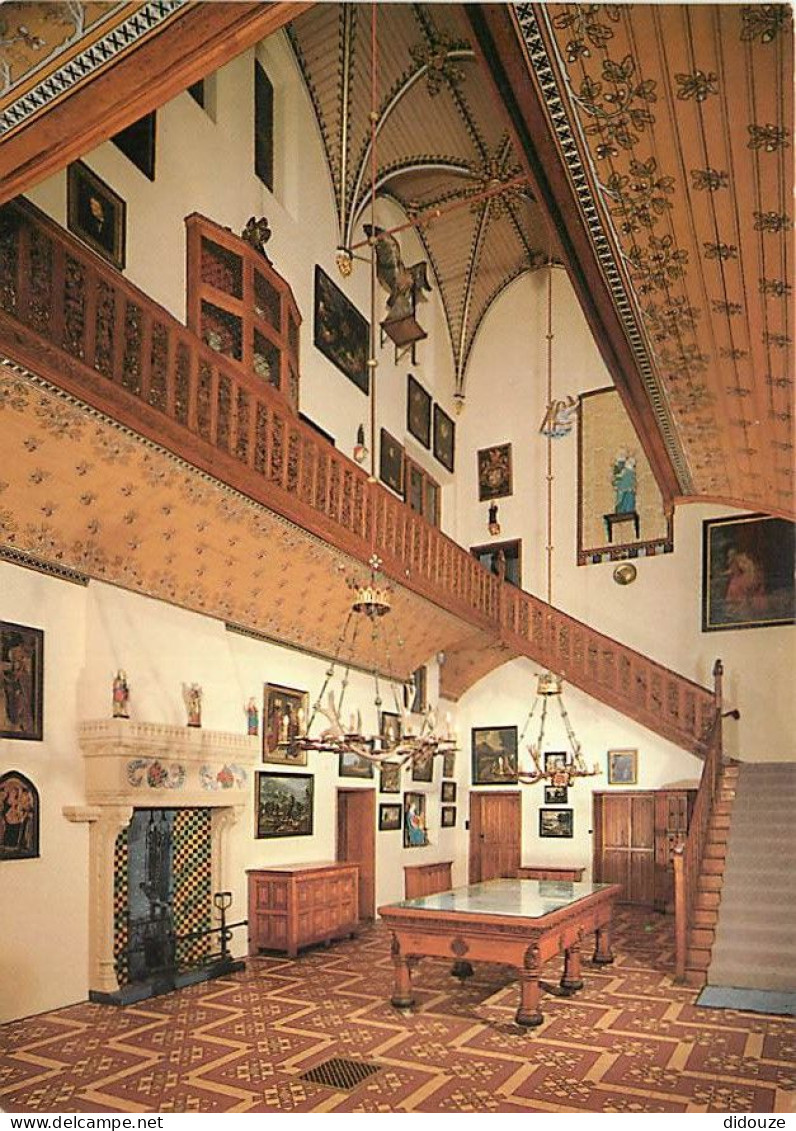 Carte Postale - Belgique - Zedelgem - Le Château de Loppem - Het Kasteelvan Loppem - Le hall voûté et sa galerie de tabl