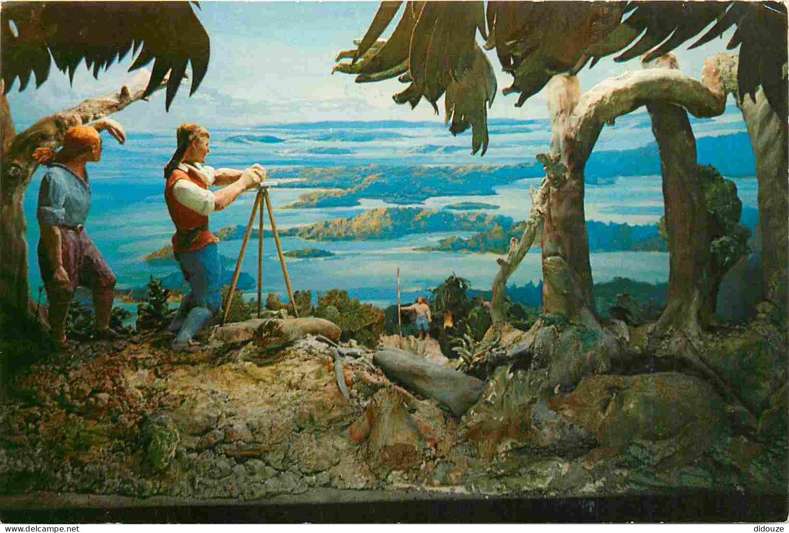 Carte Postale - Bermudes - Noorwood surveying bermuda - richard norwood who arrived in bermuda from england in 1613 was