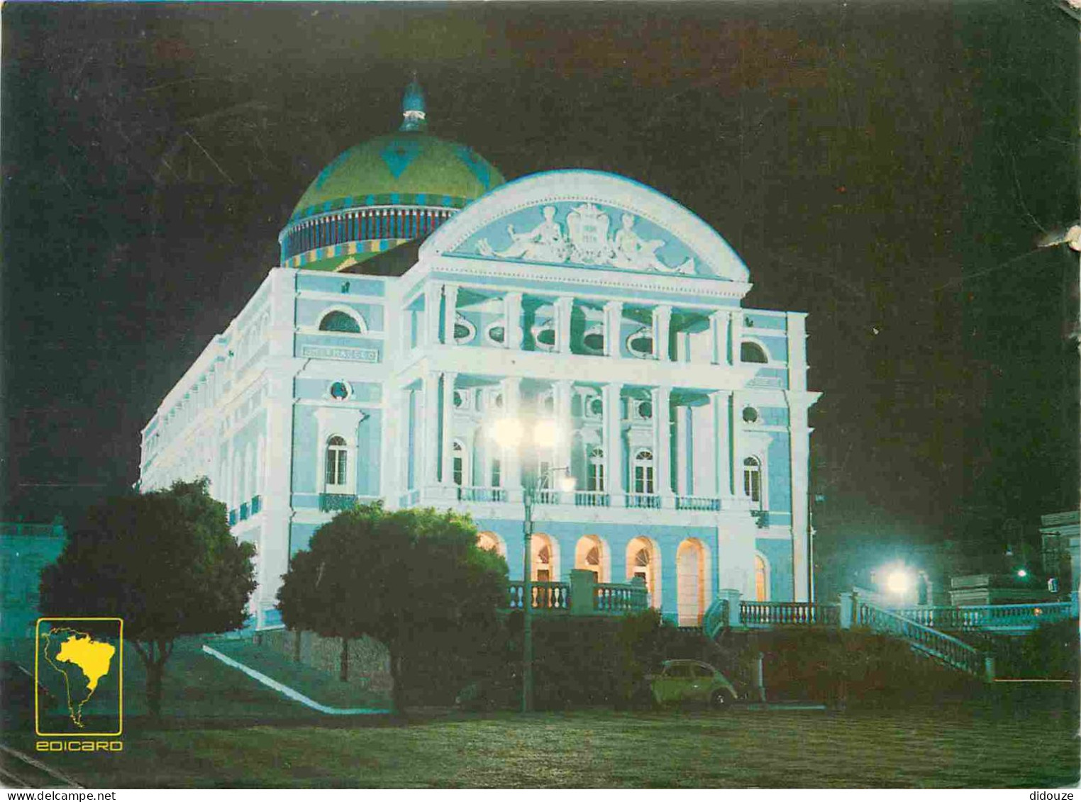 Carte Postale - Brésil - Manaus - Teatro amazonas à noite - CPM - Voir Scans Recto-Verso