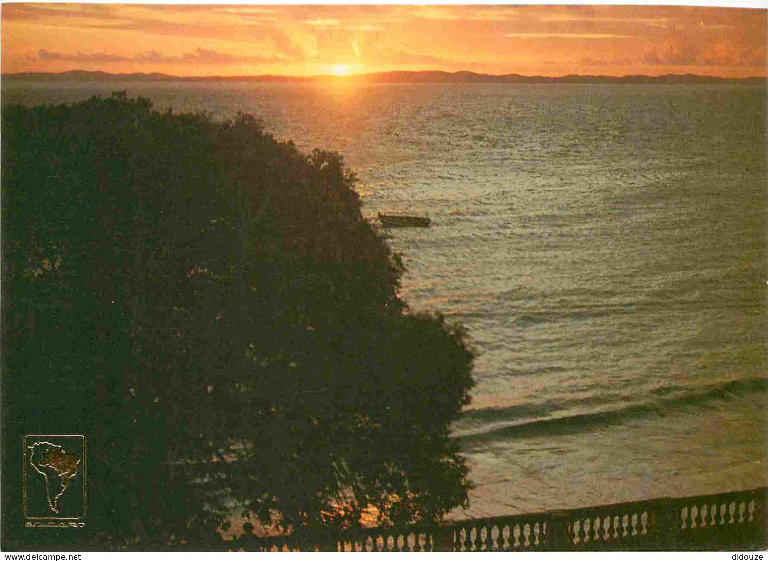 Carte Postale - Brésil - Salvador - Por do sol bahia de todos os santos sunset bahia de todos os santos - coucher de sol