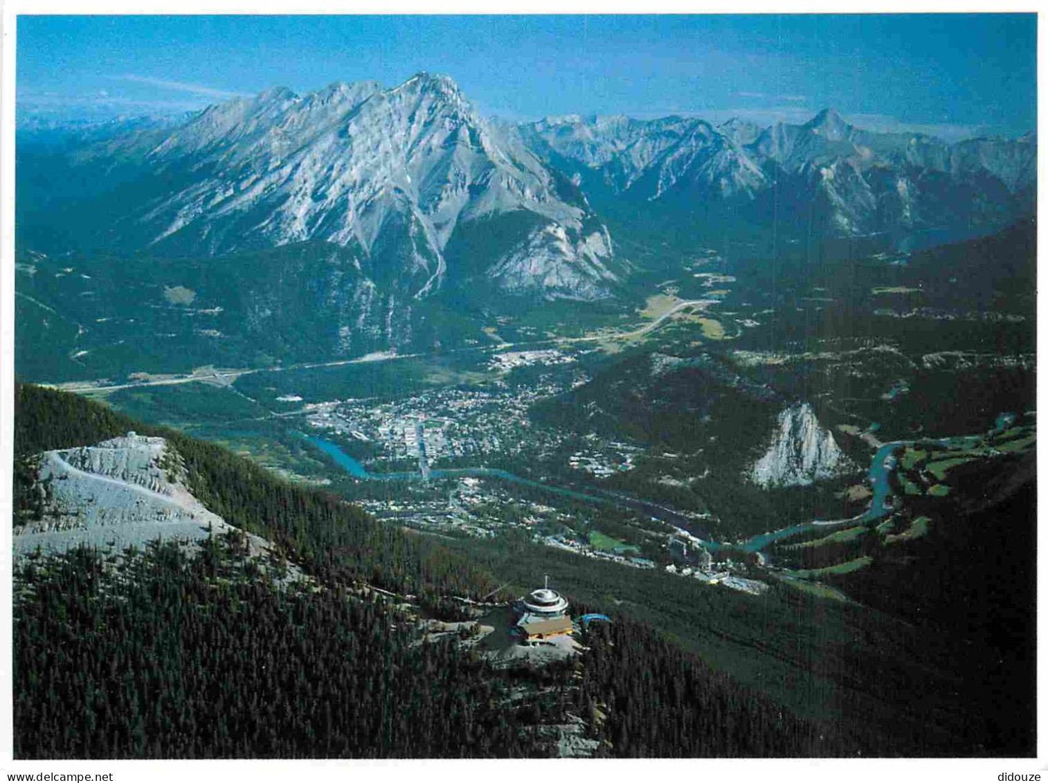 Carte Postale - Canada - Banff - Sulphur mountain - banff national park canada - vue aérienne - Alberta - CPM - Voir Sca