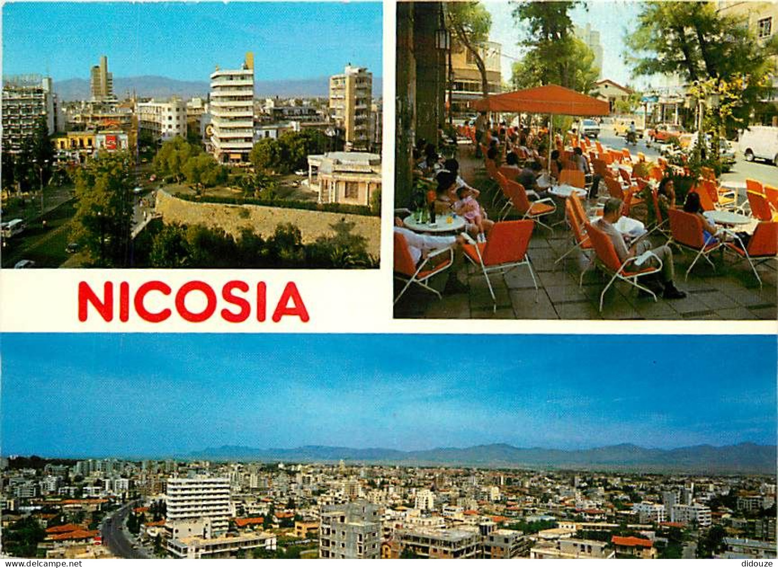 Carte Postale - Chypre - Cyprus - Nicosia - Multivues - Terrasse de café - CPM - Voir Scans Recto-Verso - Poscard - Cart