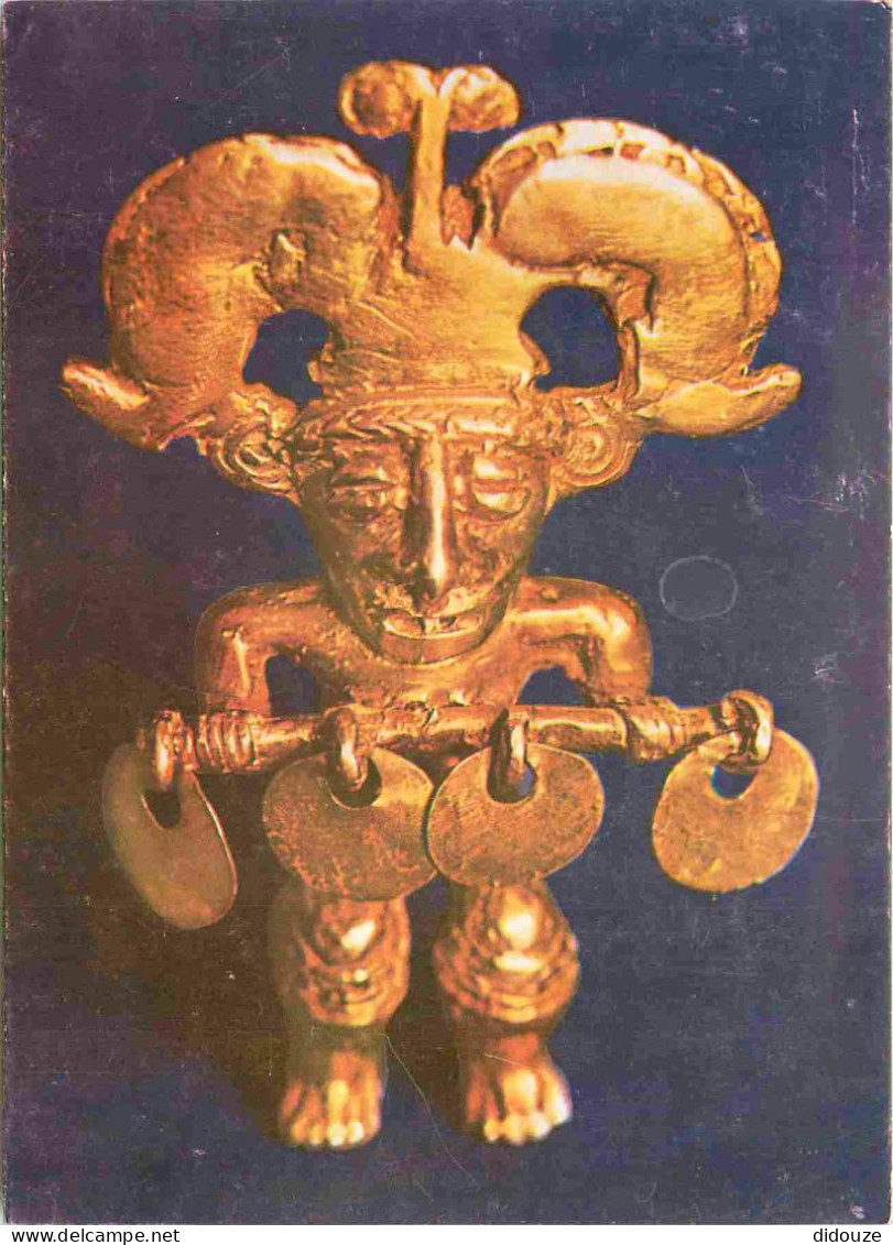 Carte Postale - Colombie - Bogota - Museo Del Oro - Estilo Quimbaya Figura Antropomorfa Quimbaya - Art Antiquité - CPM -