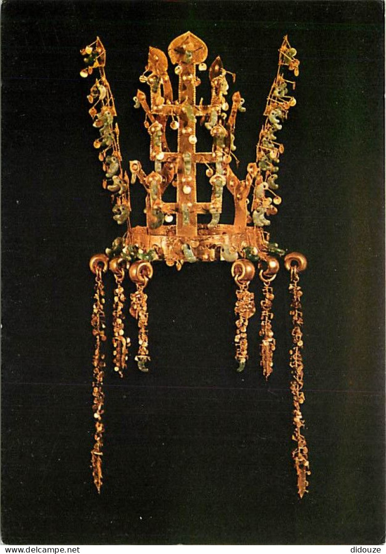 Carte Postale - Corée du Sud - Gold Crown with pendants - From Hwangnamdaichong Tomb North mound - Kyongju - Antiquité -