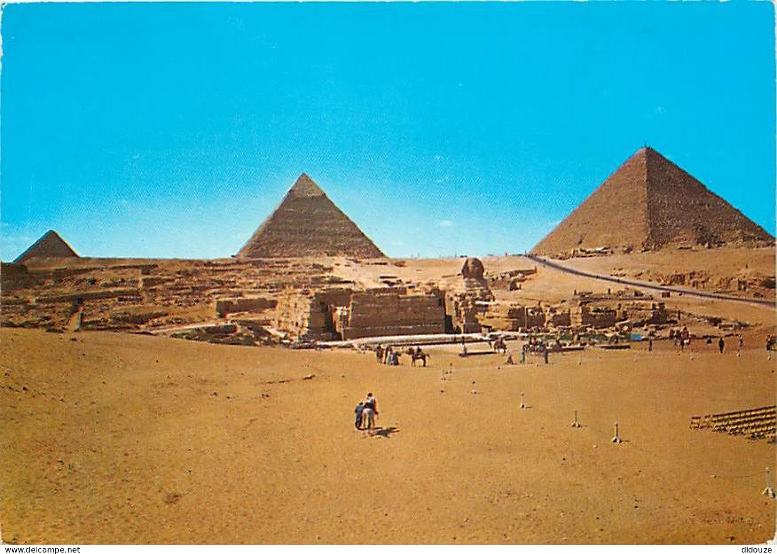 Carte Postale - Egypte - Gizeh - Giza - Pyramids and Sphinx - Les Pyramides et le Sphinx - Voir Timbre - CPM - Voir Scan