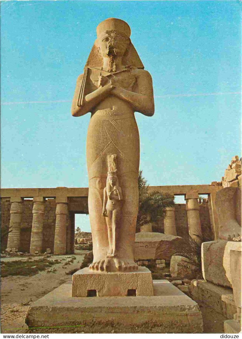 Carte Postale - Egypte - Louxor - Statue of phrao pinutem and his wife - CPM - Voir Scans Recto-Verso