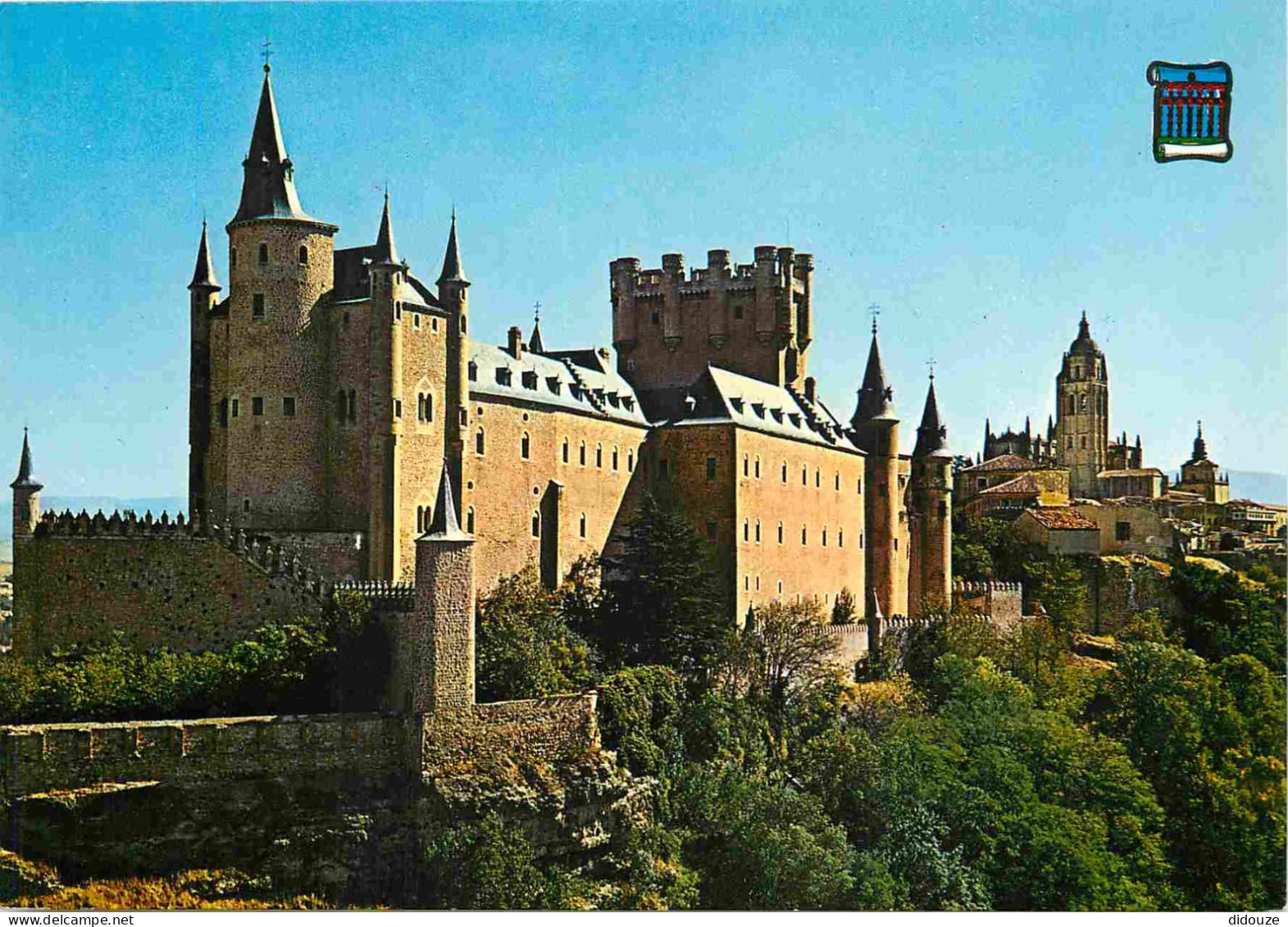 Carte Postale - Espagne - Espana - Castilla y Leon - Segovia - El Alcazar y la Catedral - CPM - Voir Scans Recto-Verso -