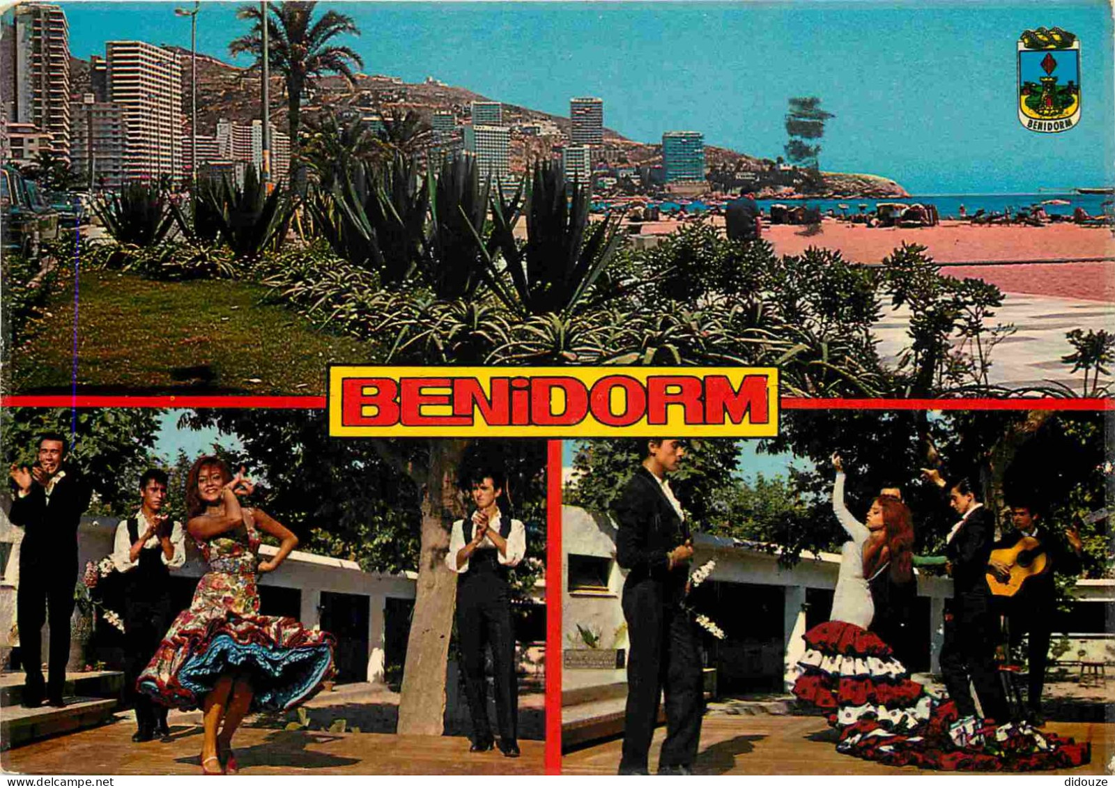 Carte Postale - Espagne - Espana - Comunidad Valenciana - Benidorm - Multivues - Danses espagnoles - Folklore - CPM - Vo