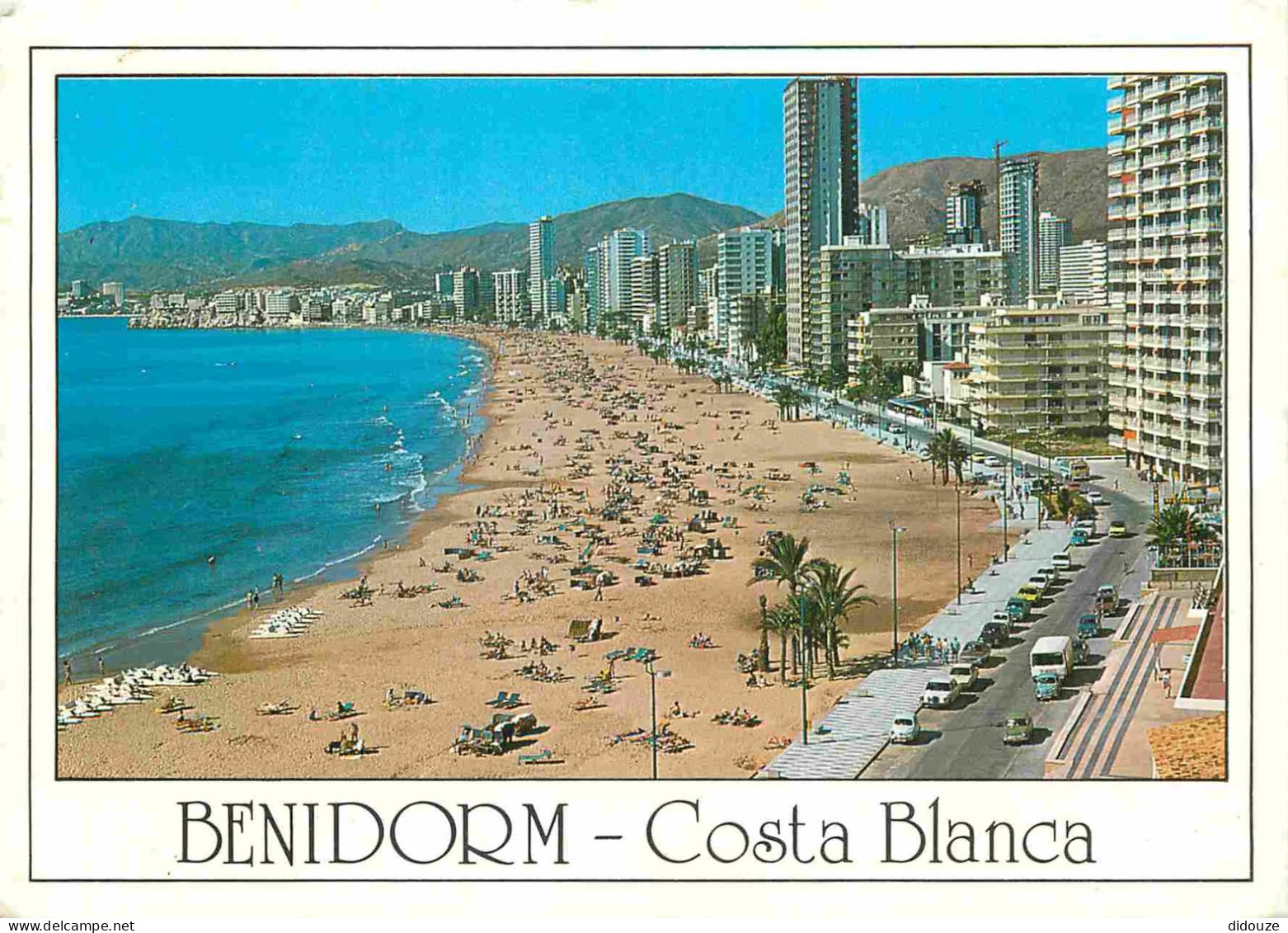Carte Postale - Espagne - Espana - Comunidad Valenciana - Benidorm - Playa de Levante - immeubles - architecture - Plage