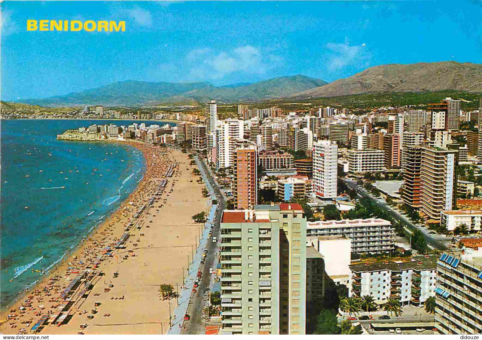 Carte Postale - Espagne - Espana - Comunidad Valenciana - Benidorm - Vista General - Vue Générale - immeubles - architec
