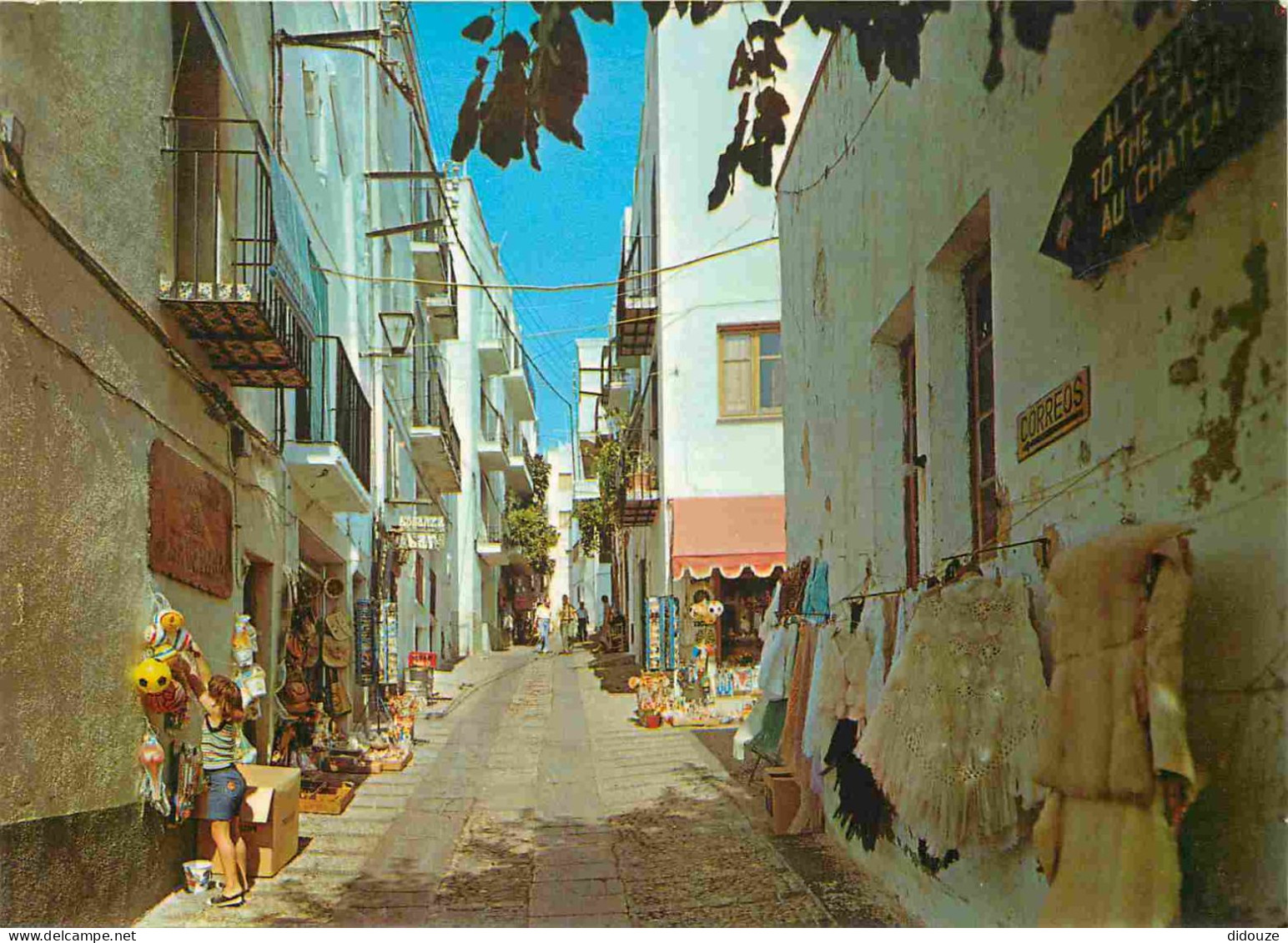 Carte Postale - Espagne - Espana - Comunidad Valenciana - Peniscola - Calle tipica - Rue Tipique - Enfants - CPM - Voir