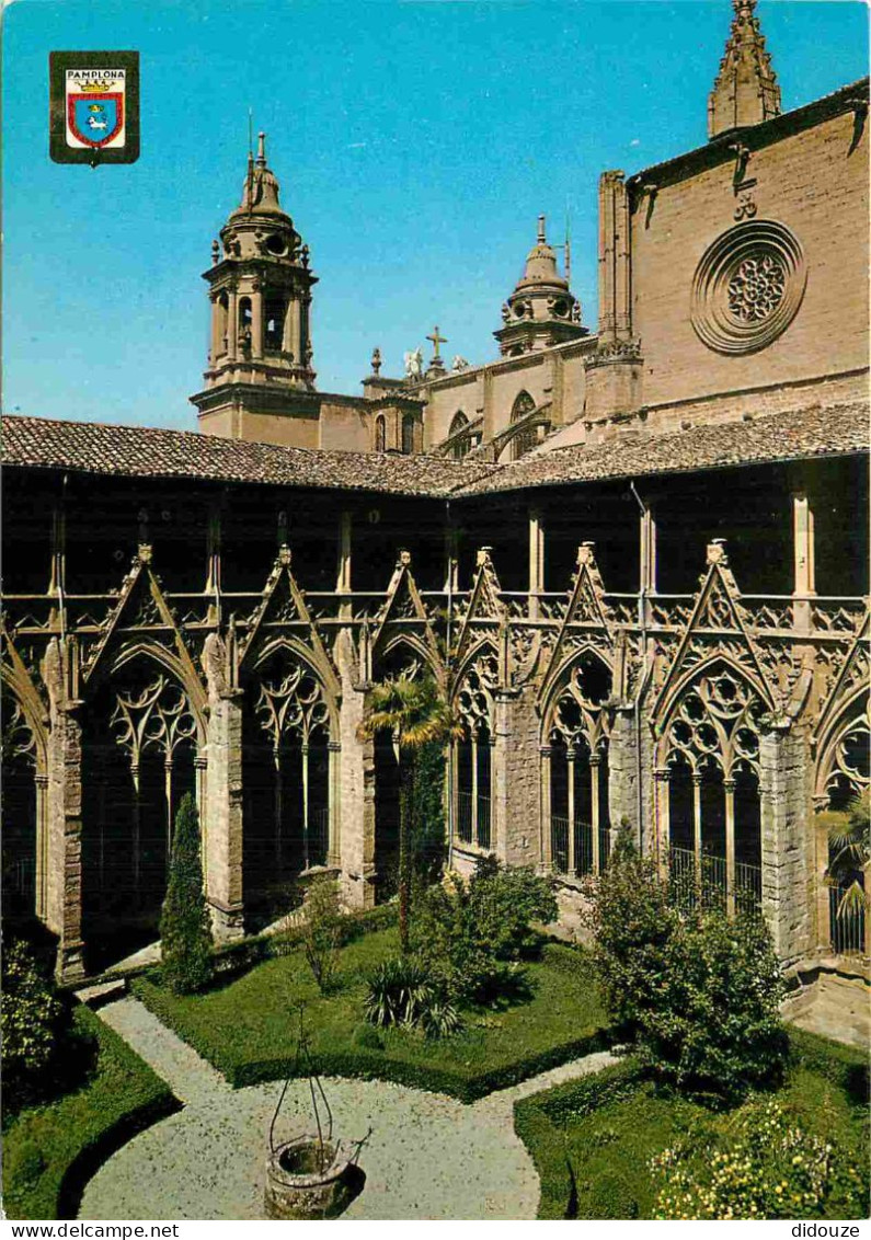 Carte Postale - Espagne - Espana - Navarra - Pamplona - Claustros - Catedral - Cloître - Cathédrale - CPM - Voir Scans R