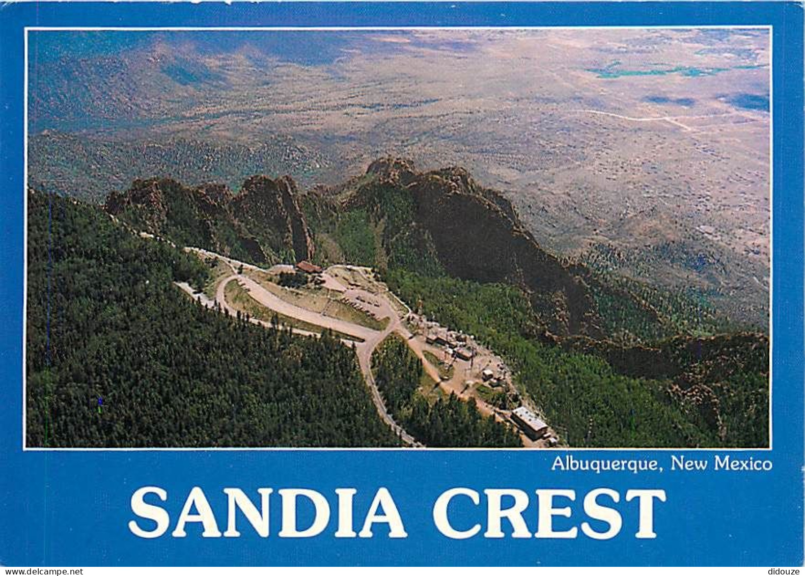 Carte Postale - Etats Unis - Albuquerque - Sandia Crest - Aerial view - Vue aérienne - Etat du Nouveau Mexique - New Mex