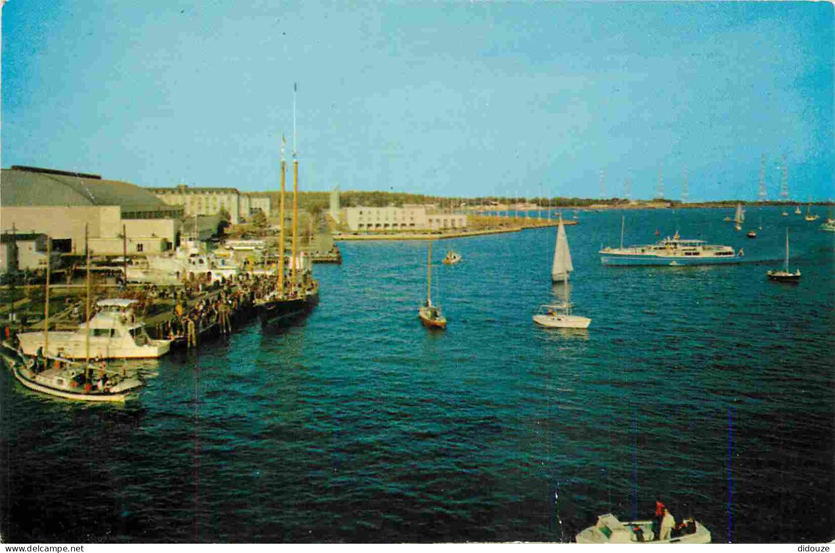 Carte Postale - Etats-Unis - Annapolis - Spa creek - a visit by the replica of the america famed 19th century racing yac