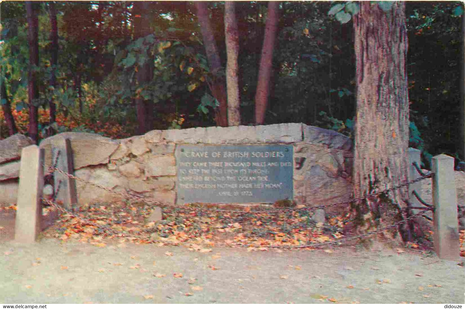 Carte Postale - Etats-Unis - Concord - Grave of british soldiers concord massachusetts this boulder and its distinguishe