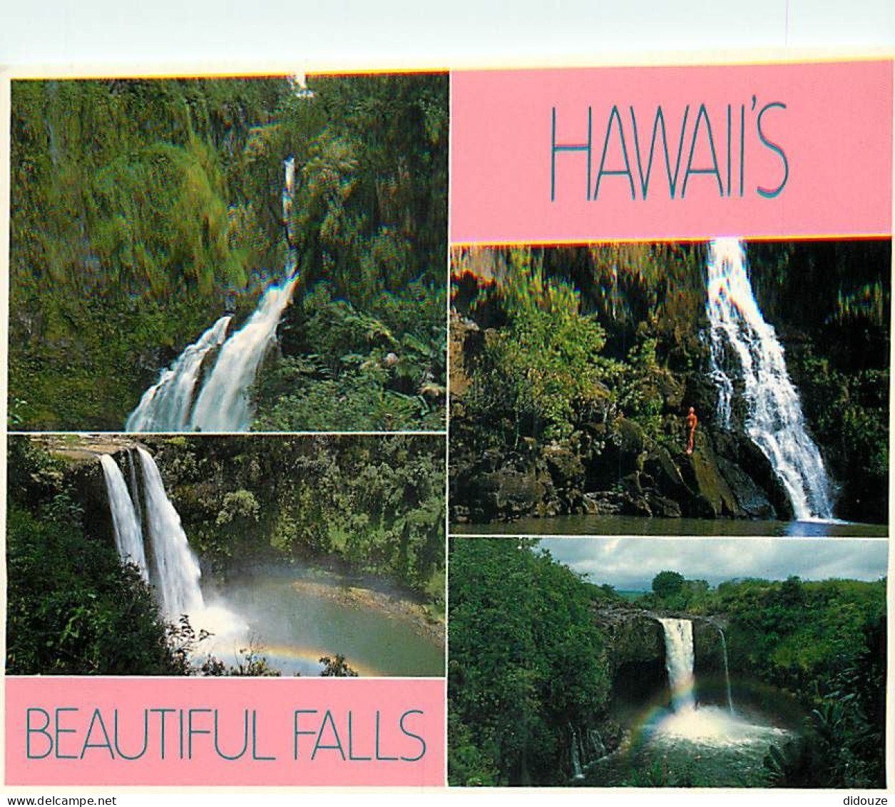 Carte Postale - Etats Unis - Hawaï - Beautiful Falls - Cascades - Etat de Hawaï - Hawaï State - CPM - Voir Timbre - Voir