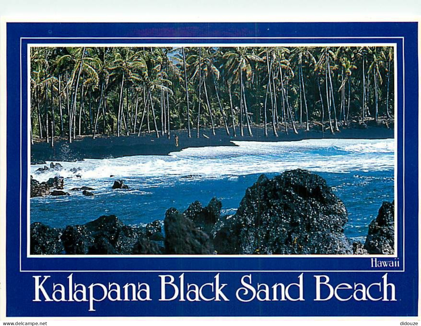 Carte Postale - Etats Unis - Hawaï - Big Island of Hawaï - Kalapana - Black Sand Beach - Etat de Hawaï - Hawaï State - C