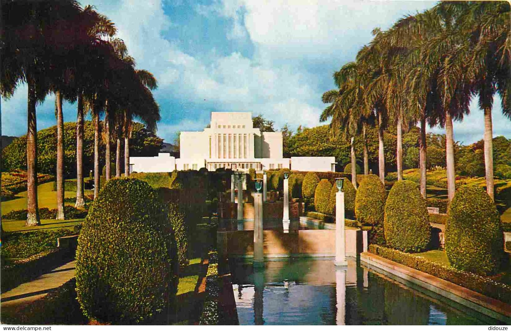 Carte Postale - Etats-Unis - Island of Oahu - Laie - Latter day saints hawaiian temple - situated on the windward side o