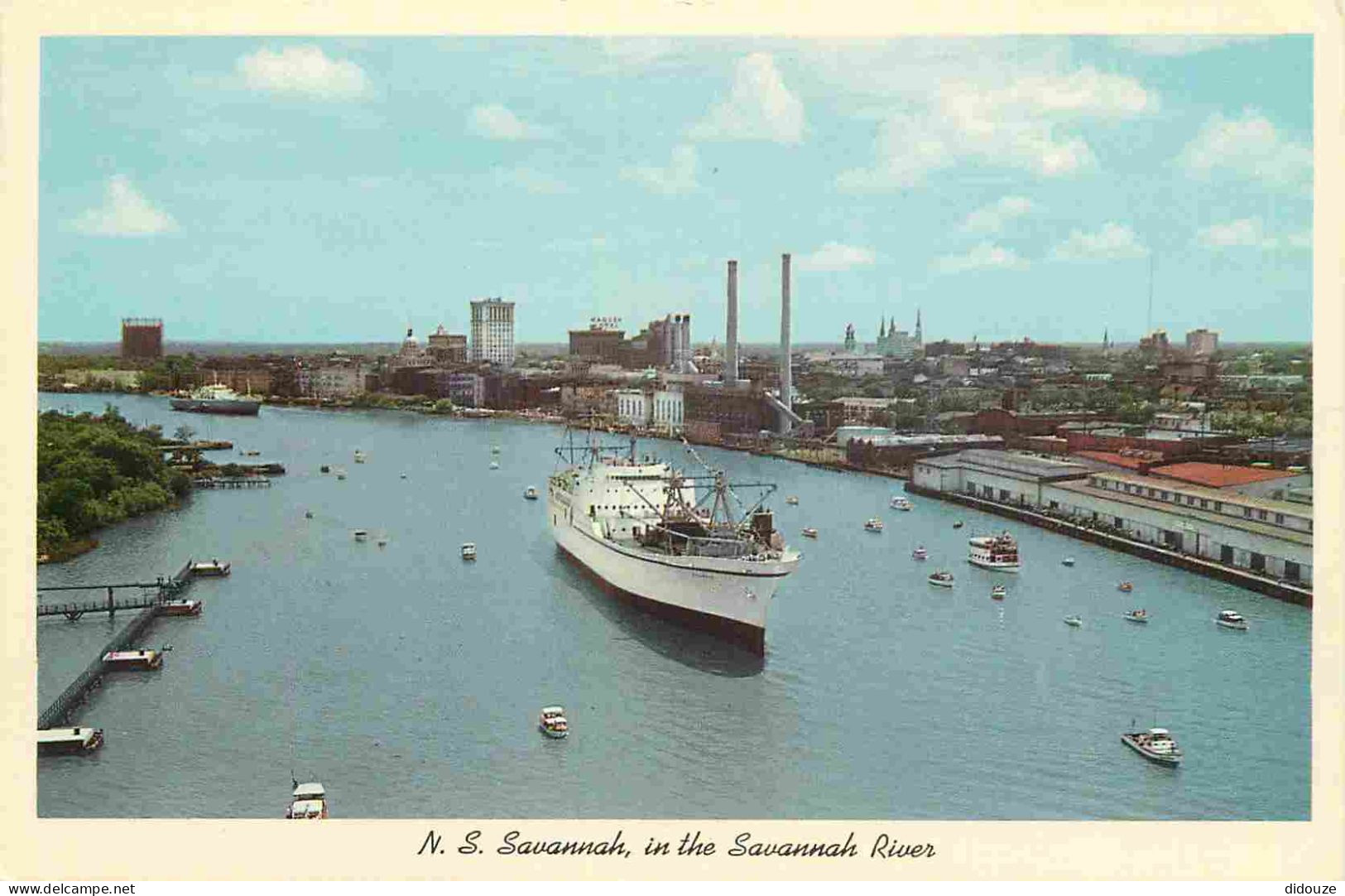 Carte Postale - Etats-Unis - Savannah - N s savannah in the savannah river - nuclear ship savannah The n s savannah the