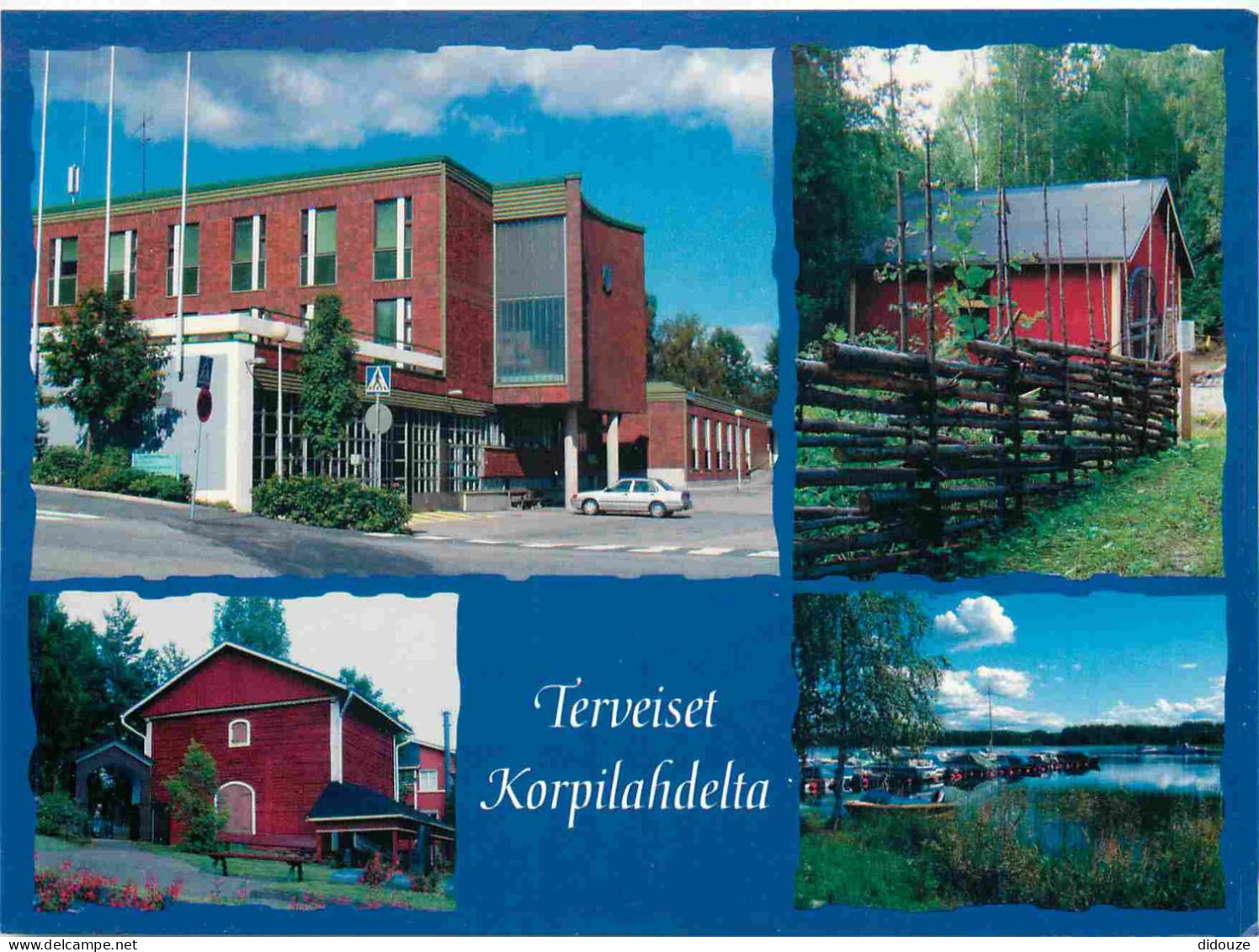 Carte Postale - Finlande - Suomi - Virastotalo - Terveiset - Korpilahdelta - Multivues - CPM - Voir Scans Recto-Verso -