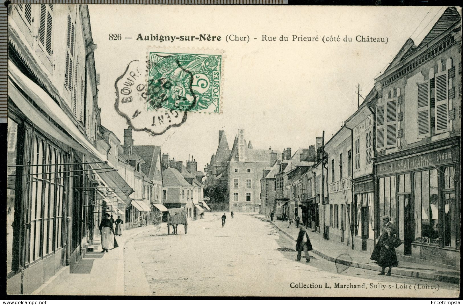 Carte postale - France - Aubigny sur Nère - Rue du Prieuré (Côté du Château) (CP27537OK)