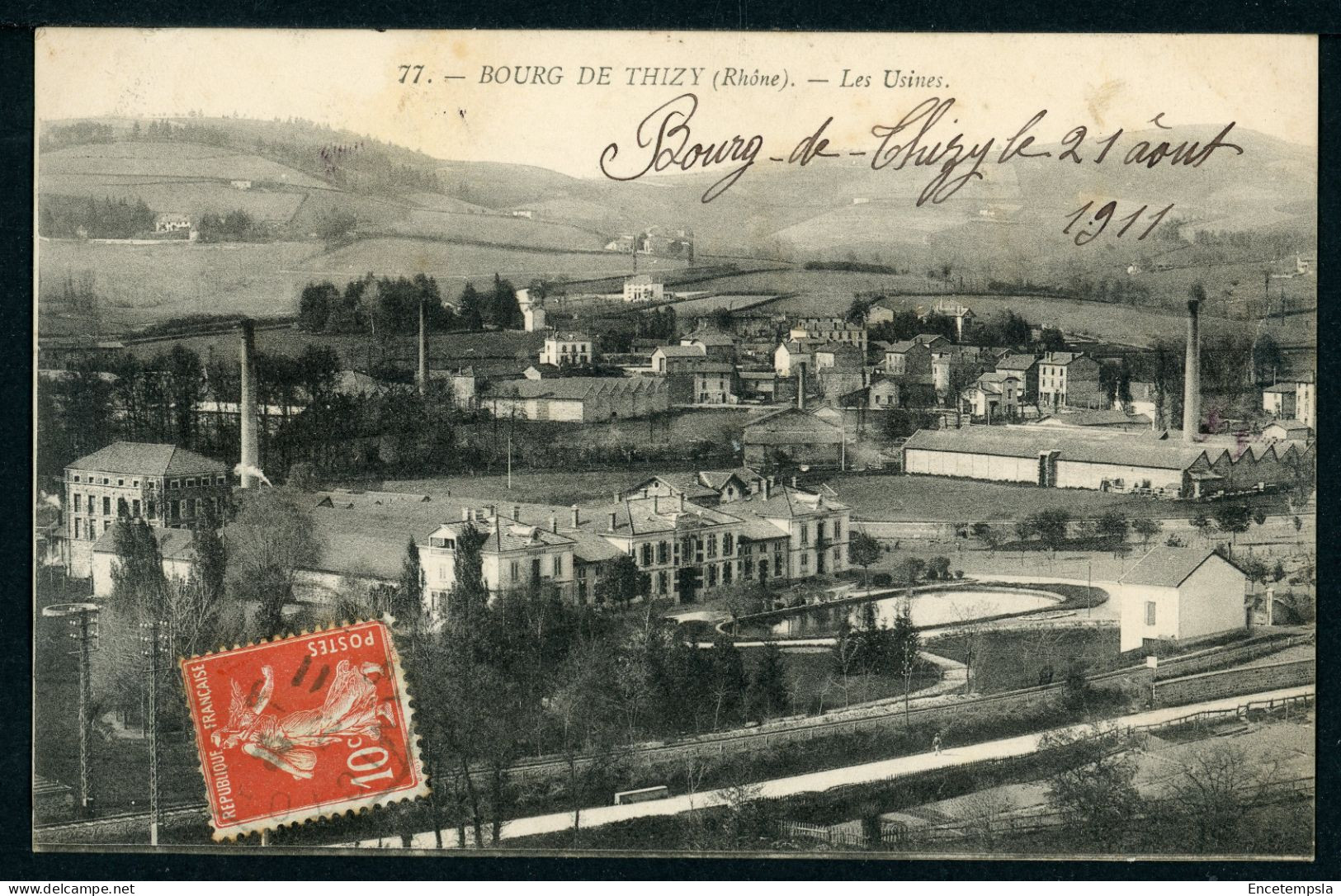 Carte Postale - France - Bourg de Thizy - Les Usines (CP24716)