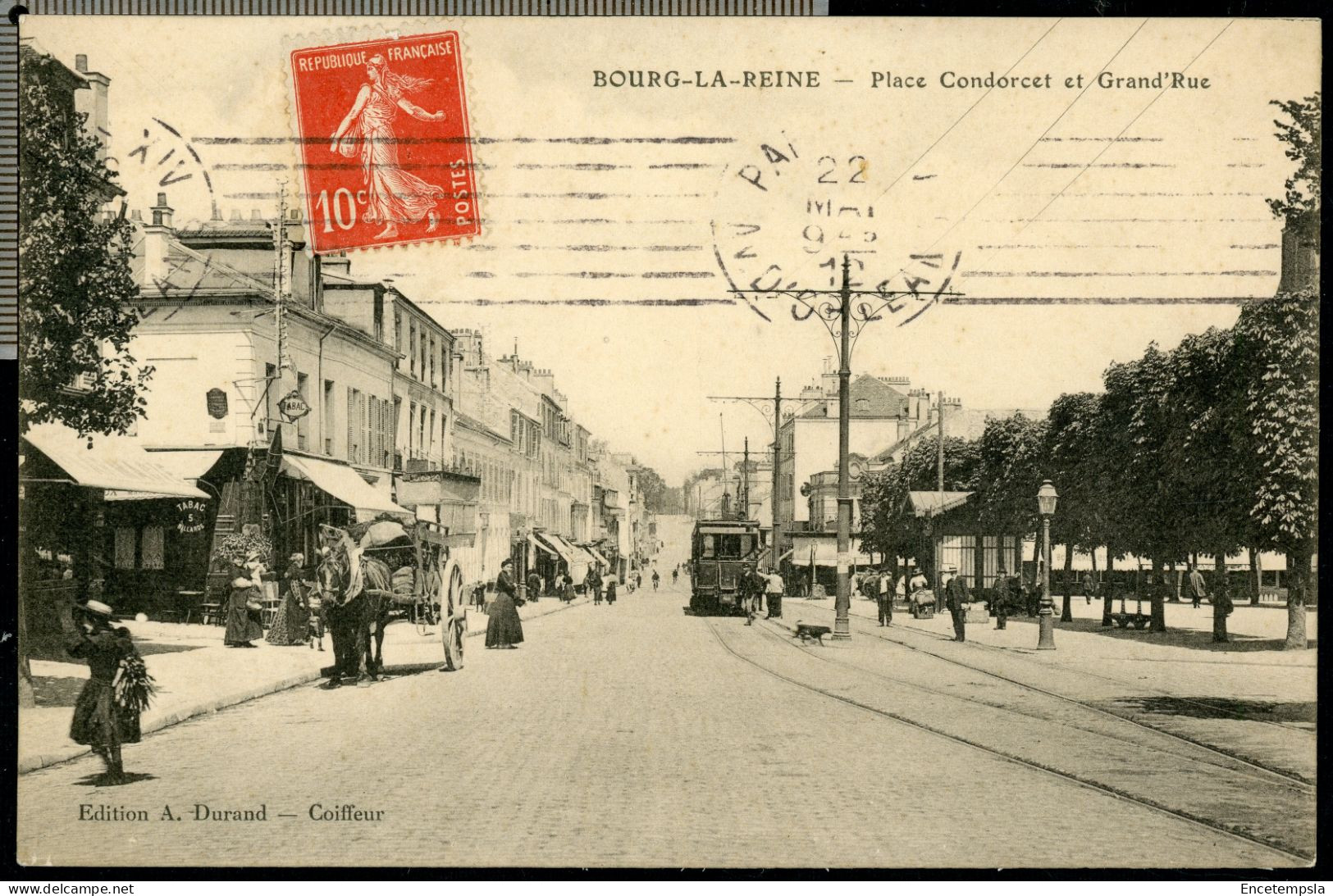 Carte Postale - France - Bourg la Reine - Place Condorcet et Grand Rue (CP27716)
