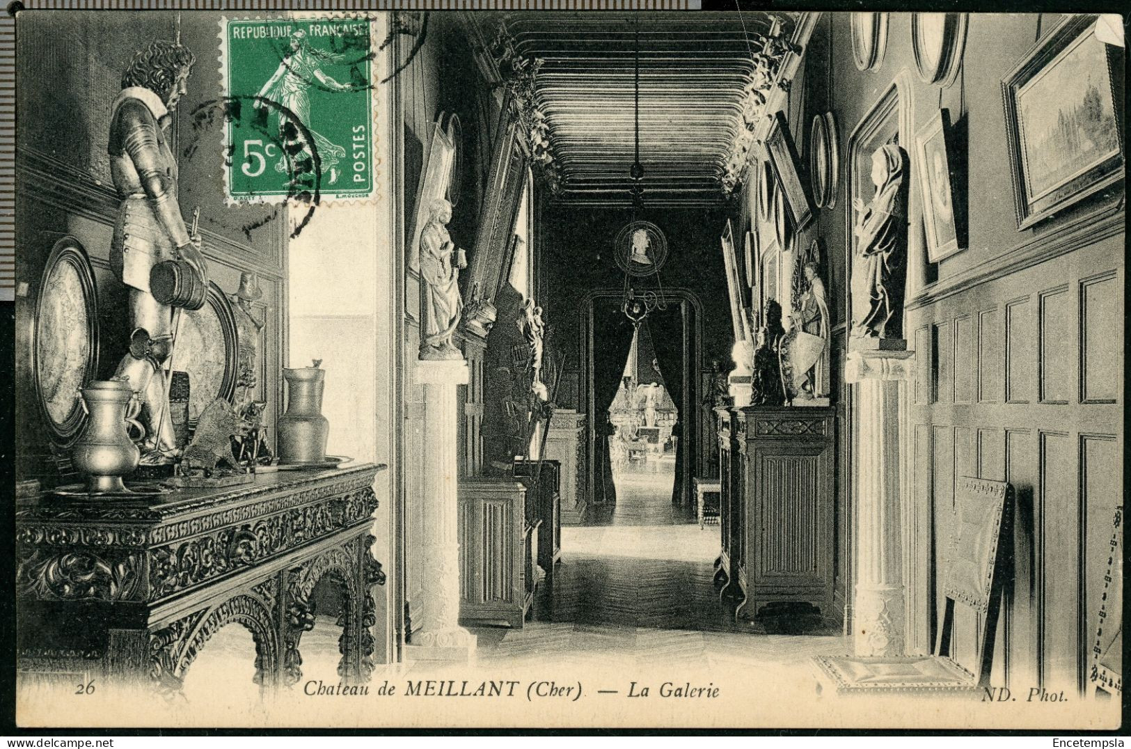 Carte Postale - France - Château de Meillant - La Galerie (CP28458)