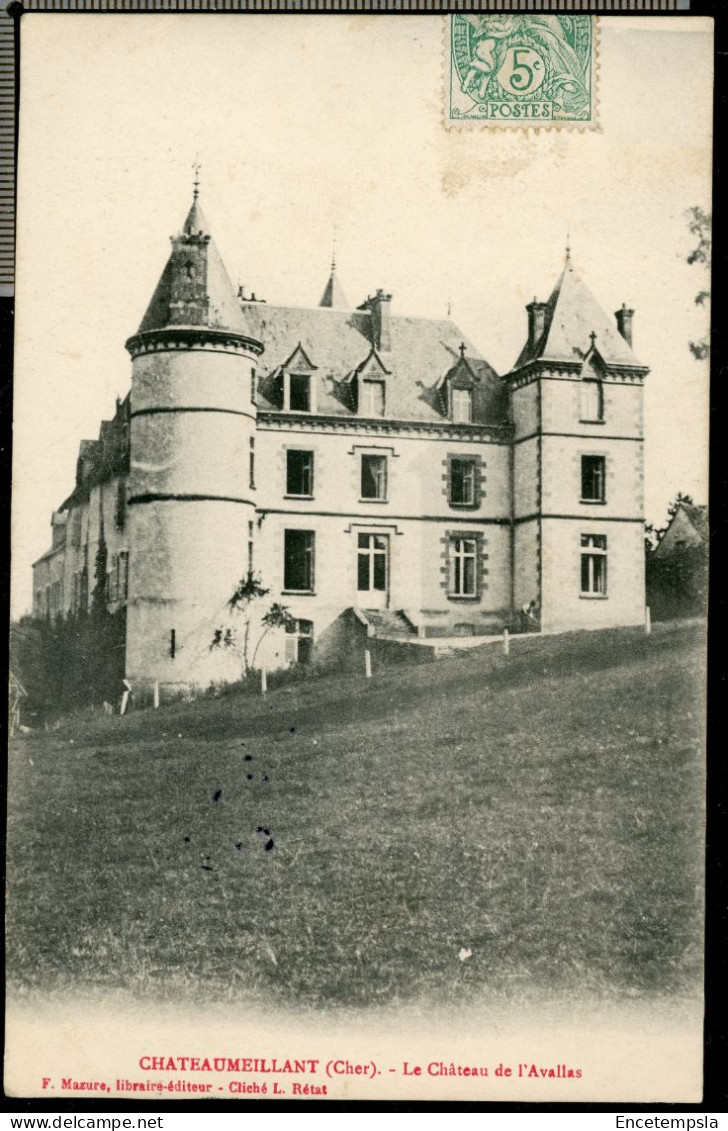 Carte Postale - France - Châteaumeillant - Le Château de l'Avallas (CP28459)