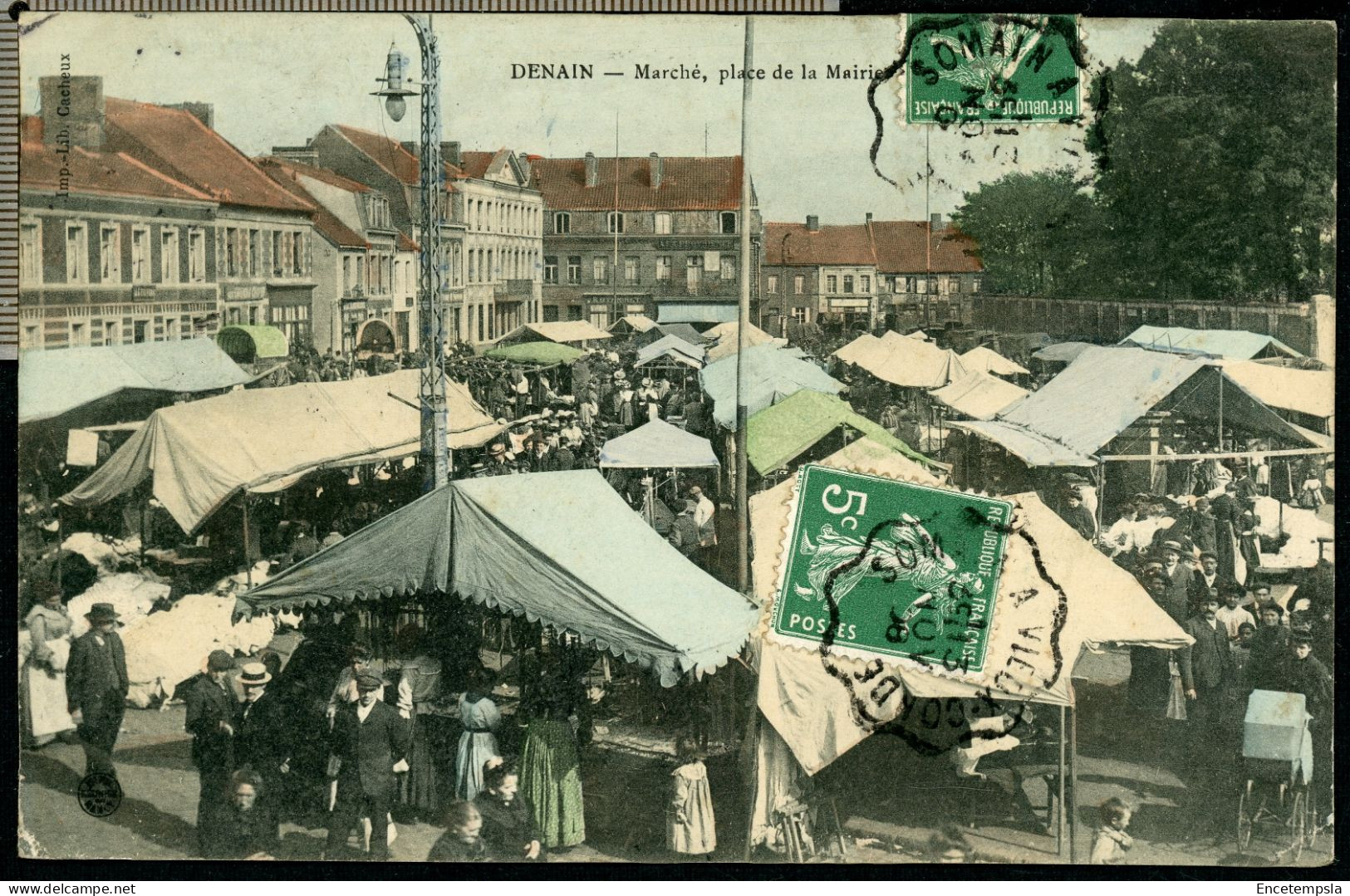 Carte Postale - France - Denain - Marché - Place de la Mairie (CP28079OK)